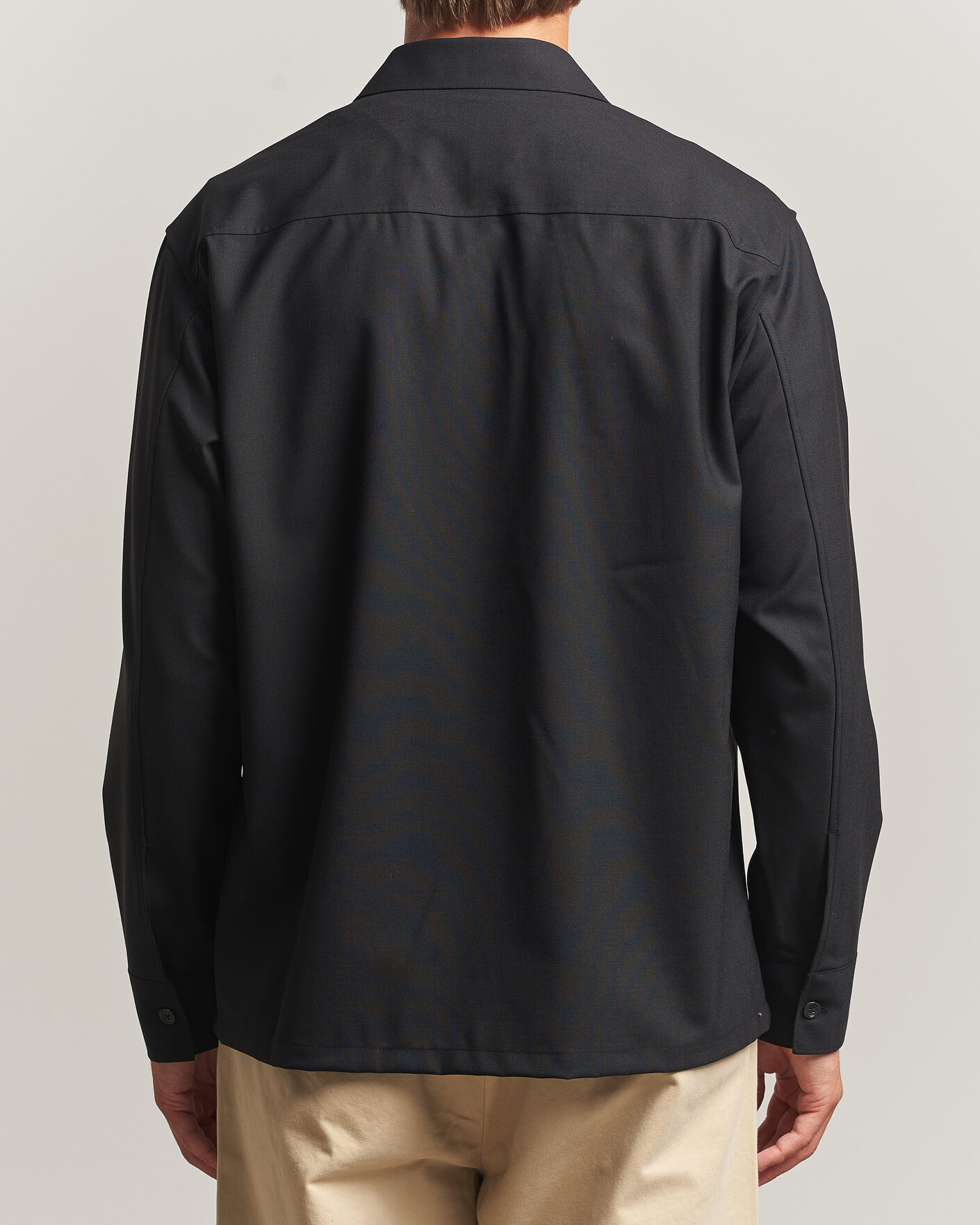 Homme | Chemises | NN07 | Freddy Wool Overshirt Black