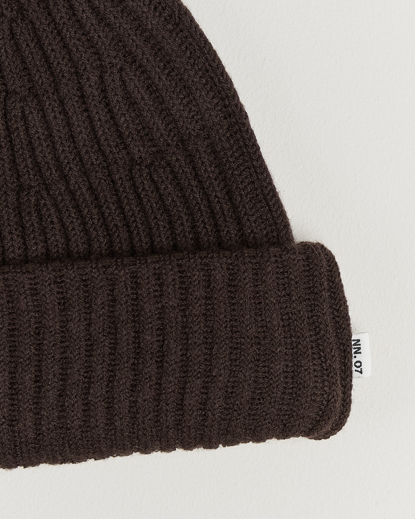 Homme | Bonnets | NN07 | Wool Rib Hat Deep Truffle