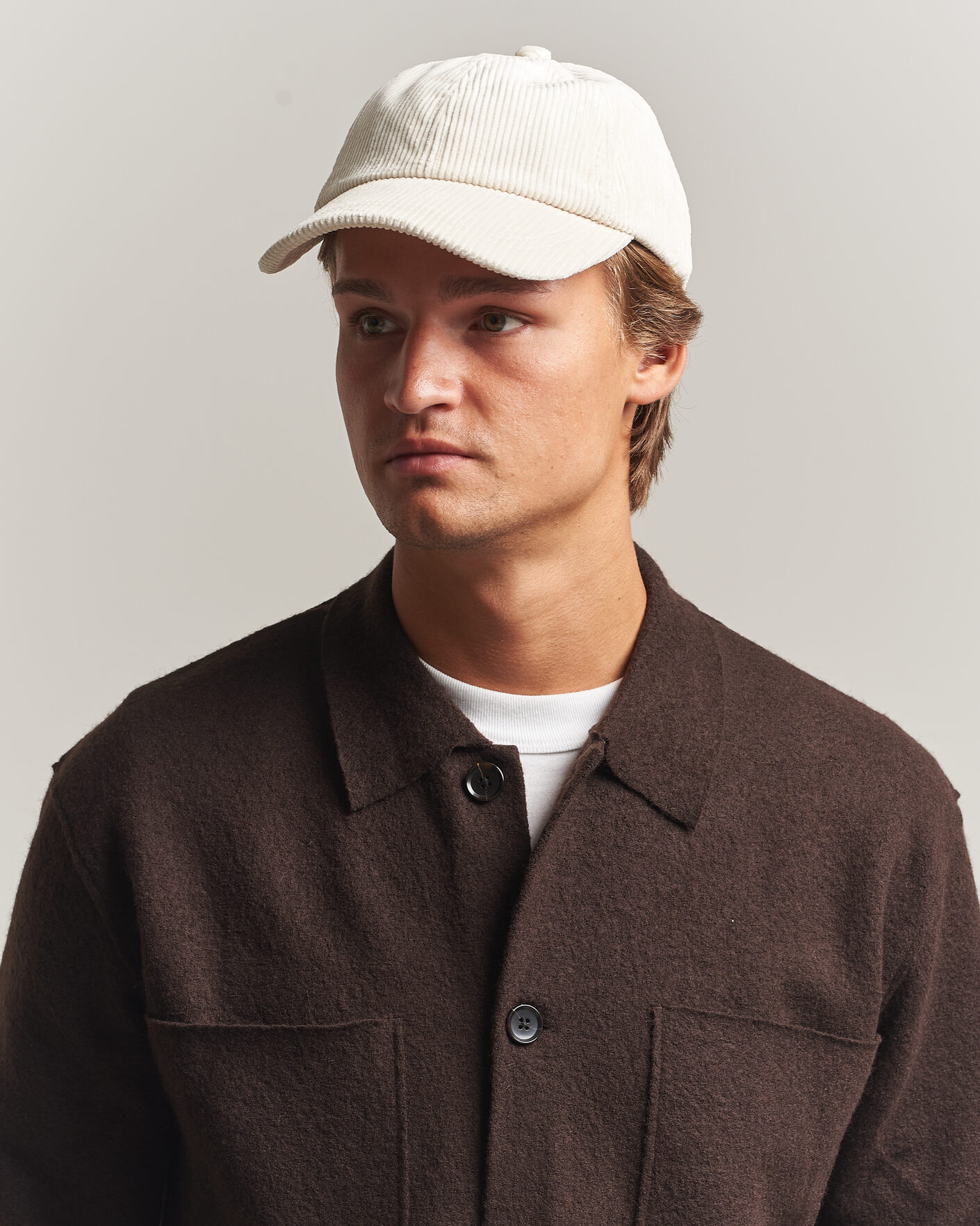 Homme | Bobs Et Casquettes | NN07 | Corduroy Dad Cap Ivory