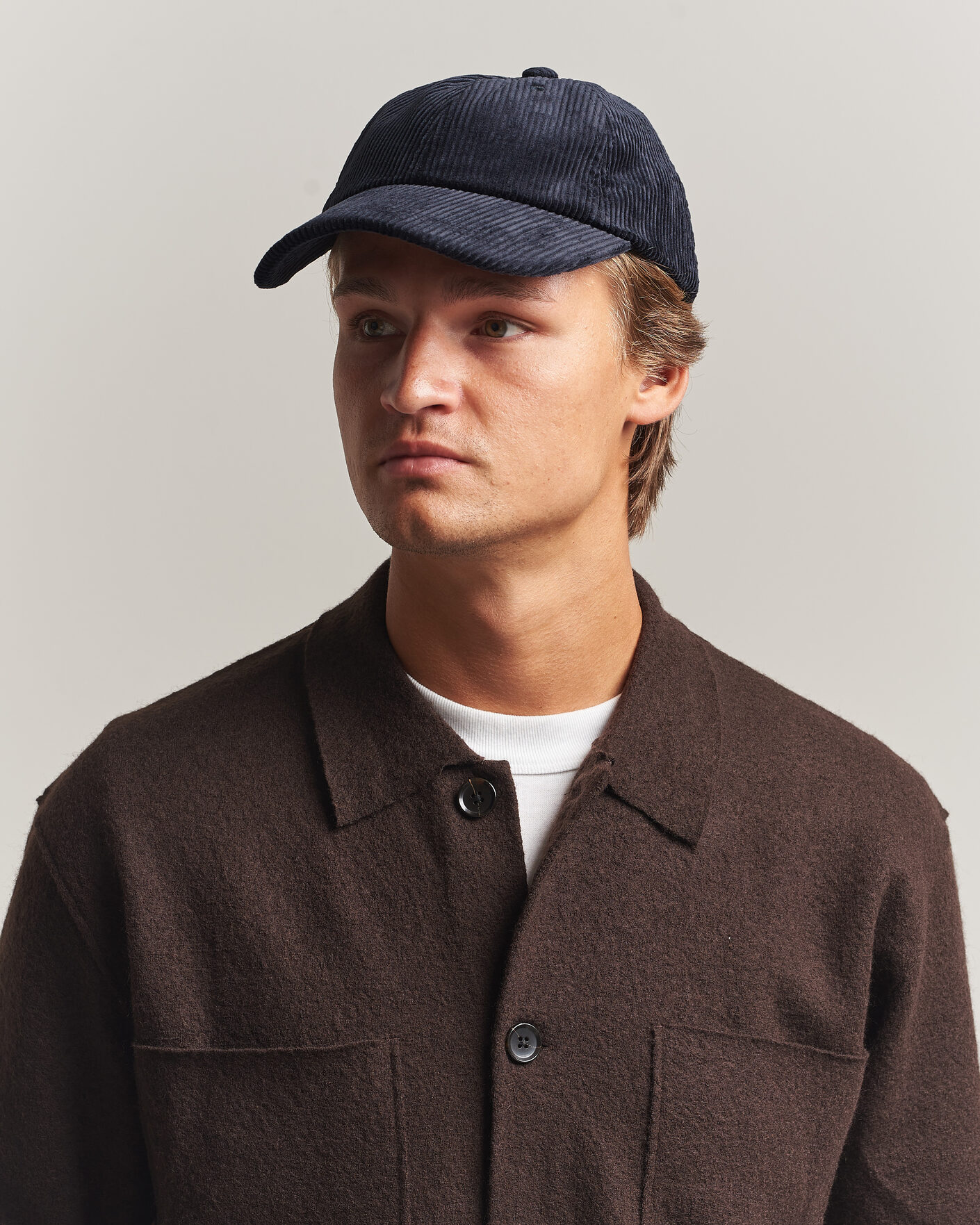 Homme | Bobs Et Casquettes | NN07 | Corduroy Dad Cap Deep Navy