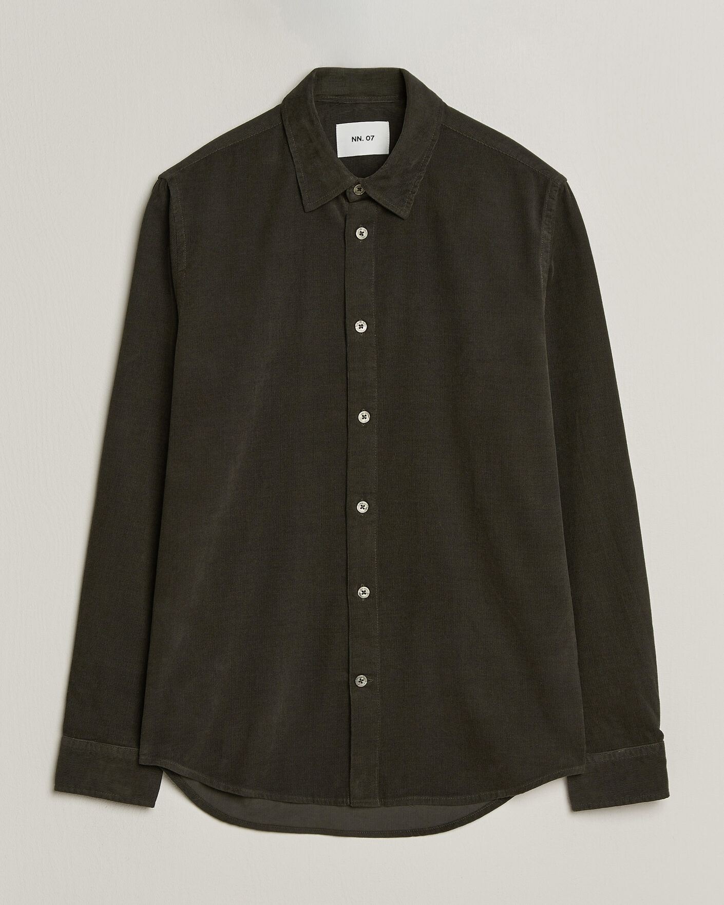 Homme | Chemises | NN07 | Asher Baby Cord Shirt Capers Green