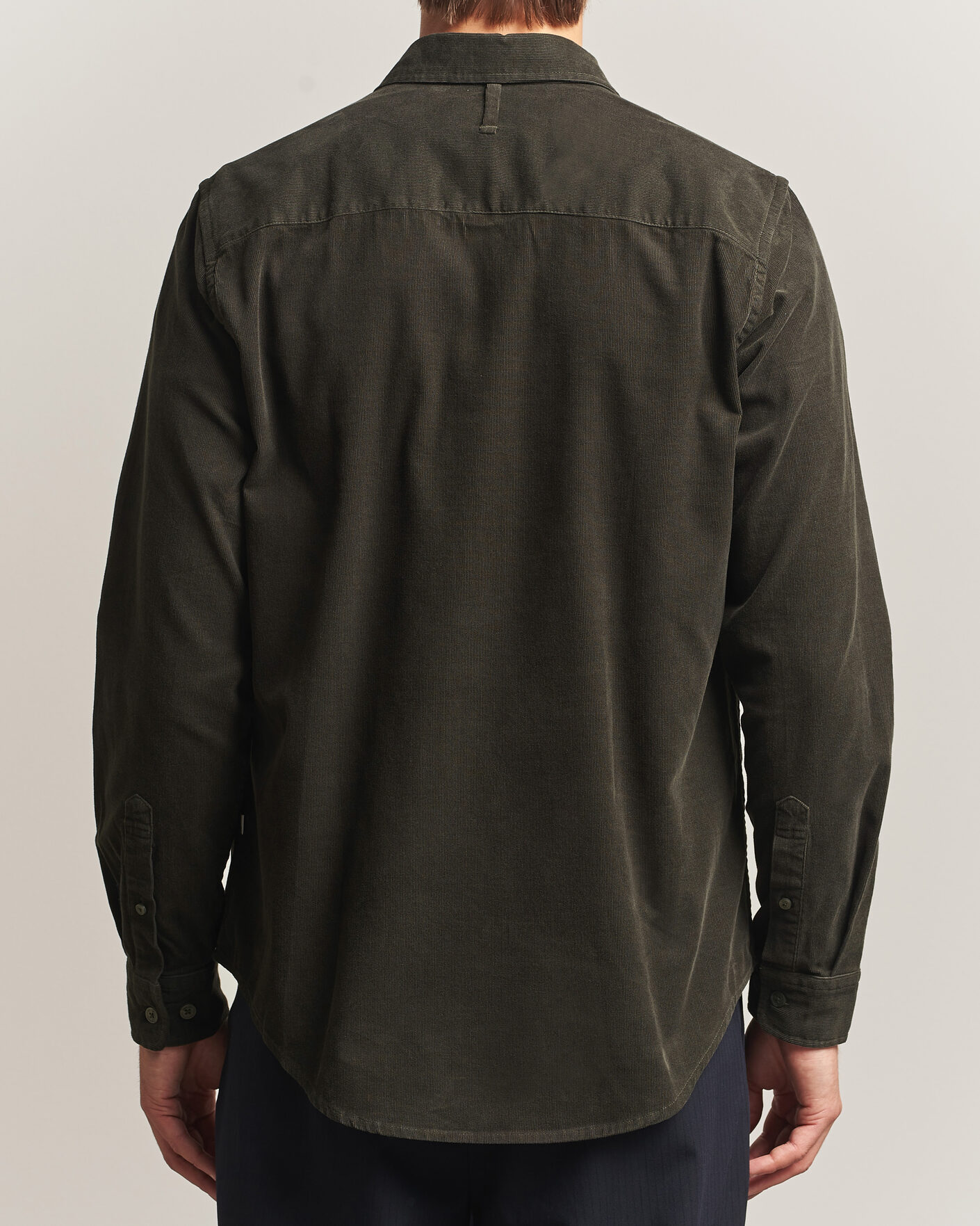 Homme | Chemises | NN07 | Asher Baby Cord Shirt Capers Green