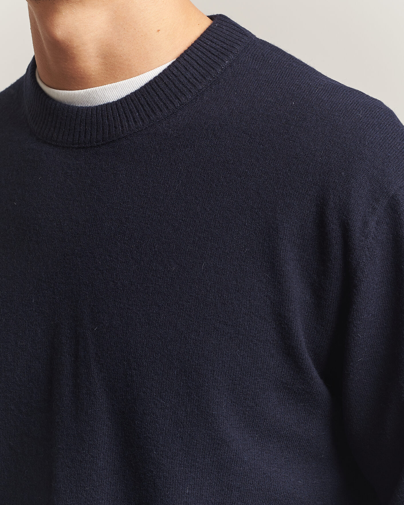 Homme | Pulls Et Tricots | NN07 | Raz Lambswool Knitted Sweater Deep Navy