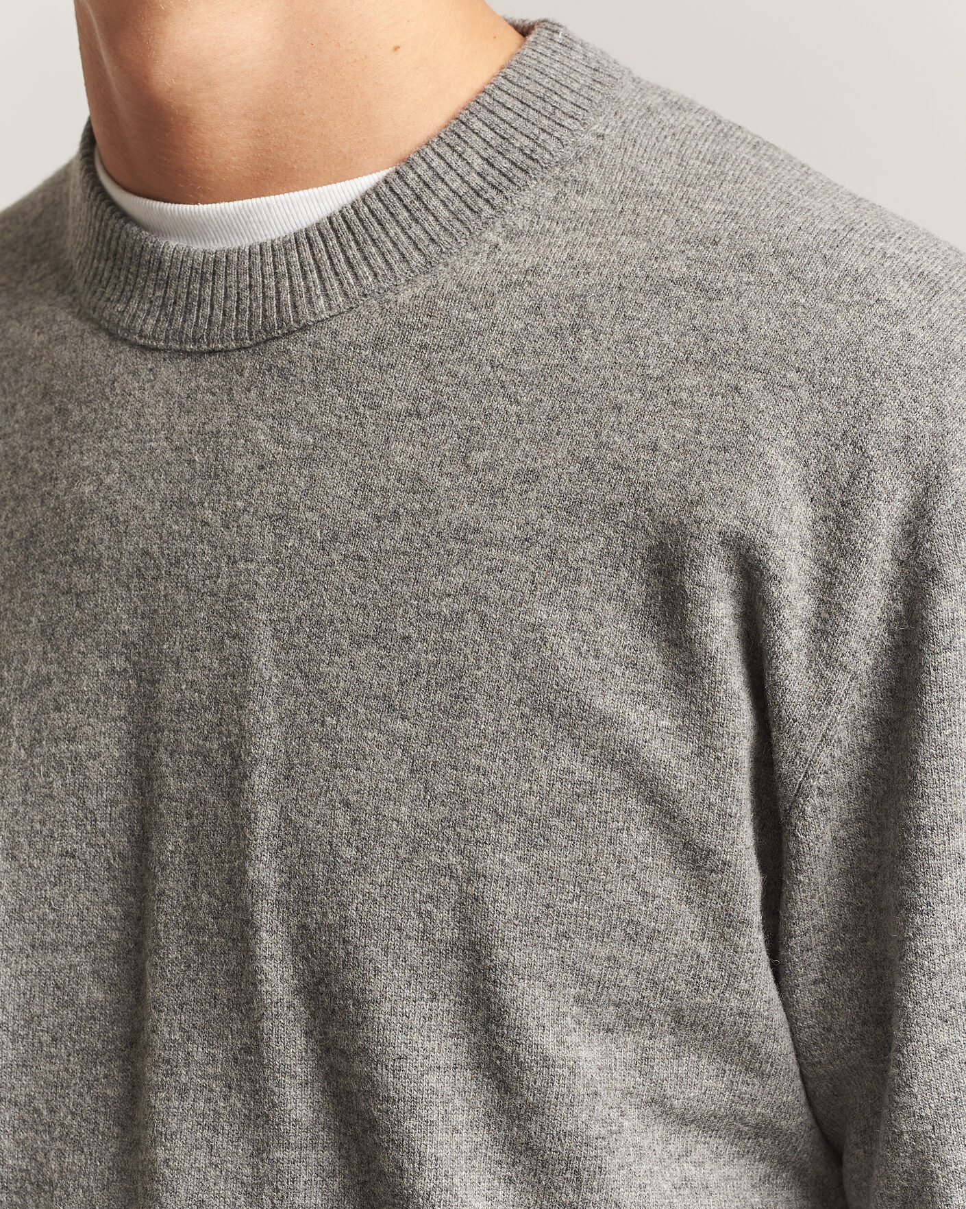Homme | Pulls Et Tricots | NN07 | Raz Lambswool Knitted Sweater Grey Melange