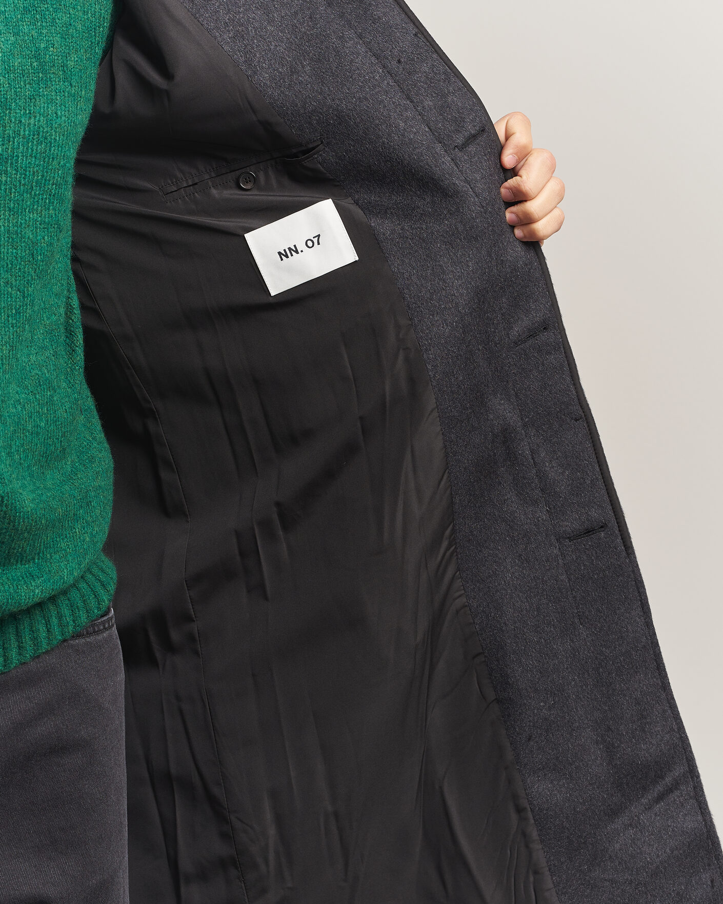 Homme | Manteaux Et Vestes | NN07 | Gibson Wool/Cashmere Coat Dark Grey