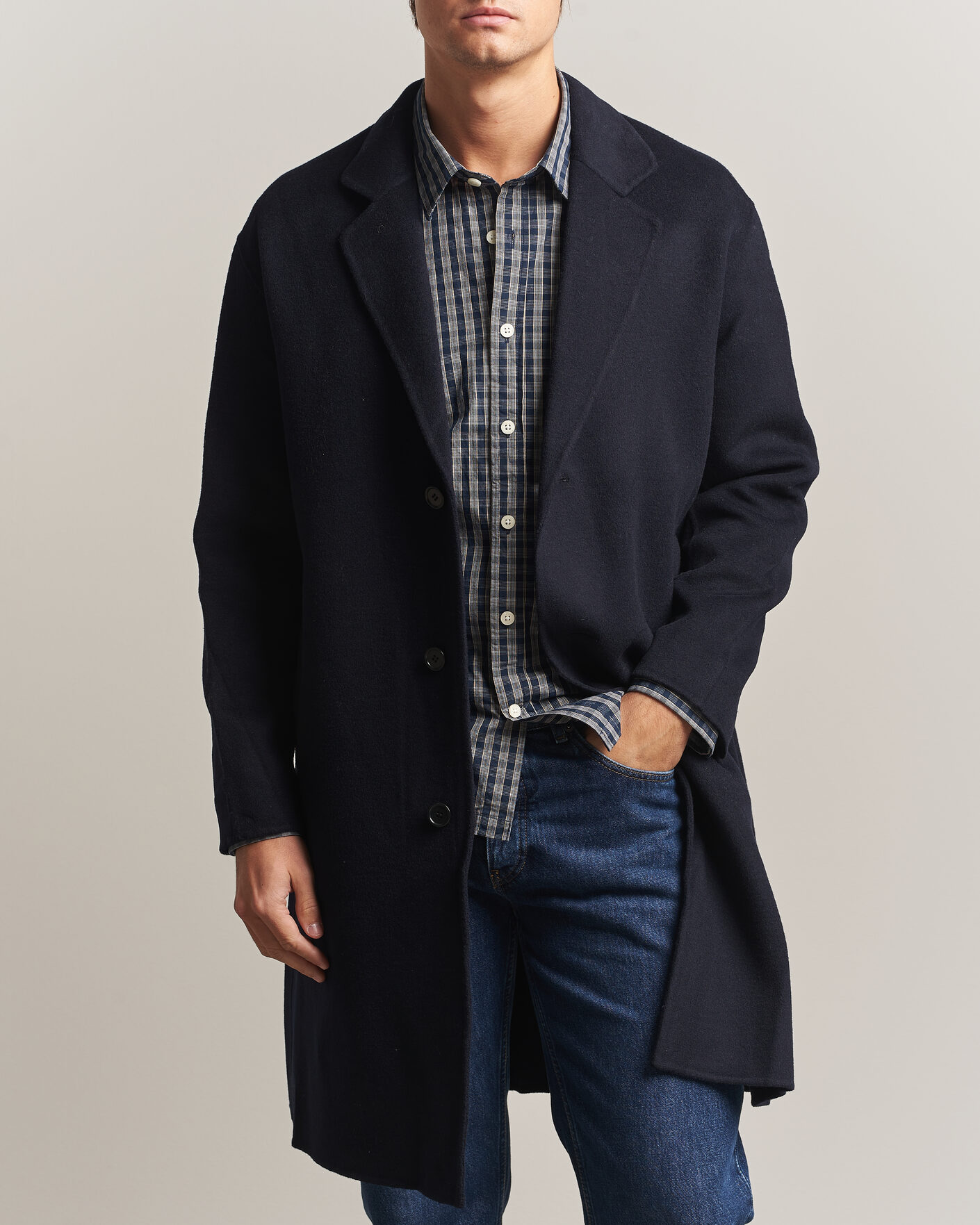Homme | Manteaux Et Vestes | NN07 | Kendrick Wool Coat Navy Blue