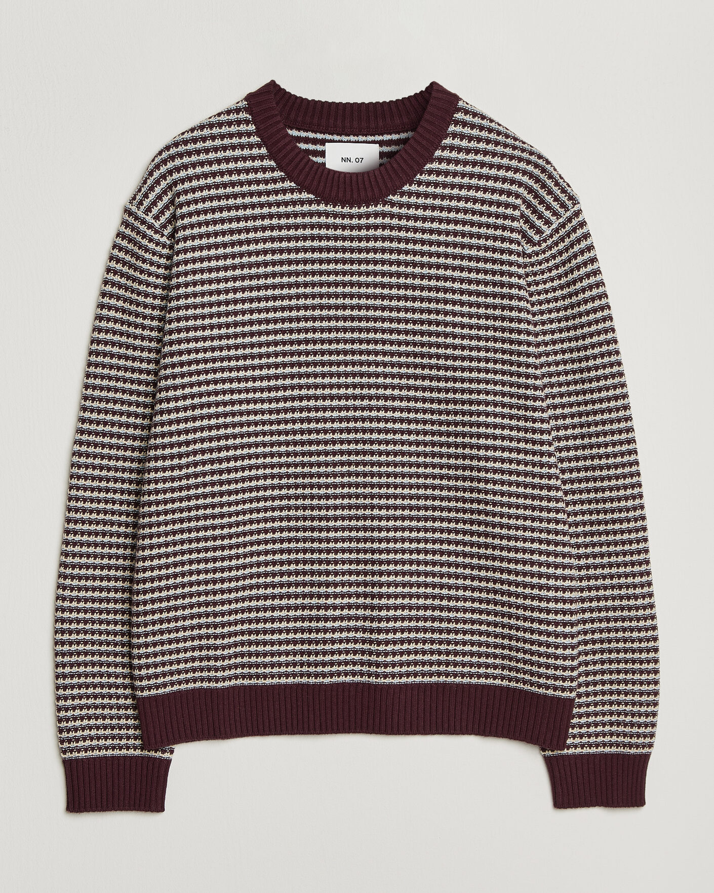 Homme | Pulls Et Tricots | NN07 | Russell Cotton/Wool Structured Sweater Winetasting