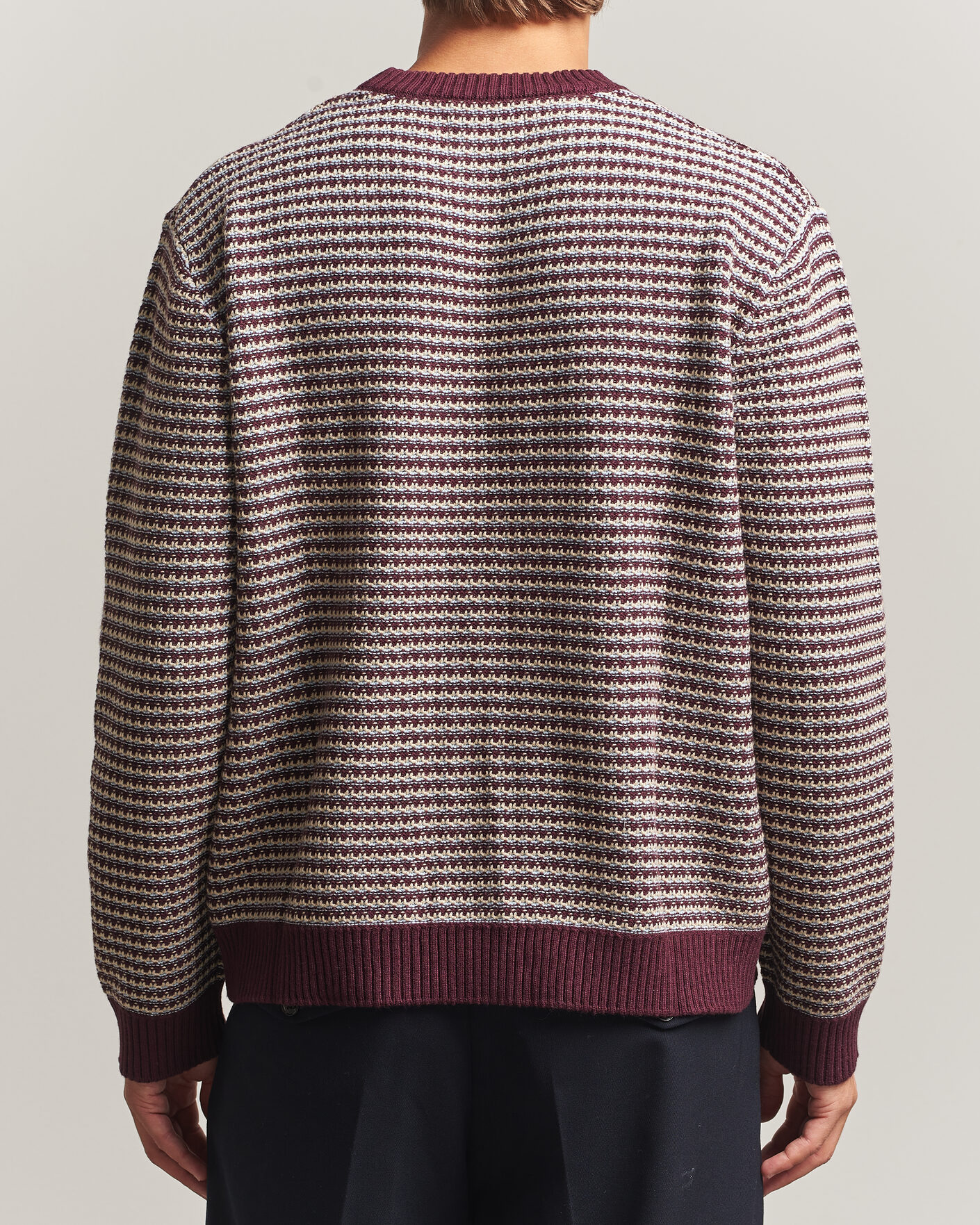 Homme | Pulls Et Tricots | NN07 | Russell Cotton/Wool Structured Sweater Winetasting