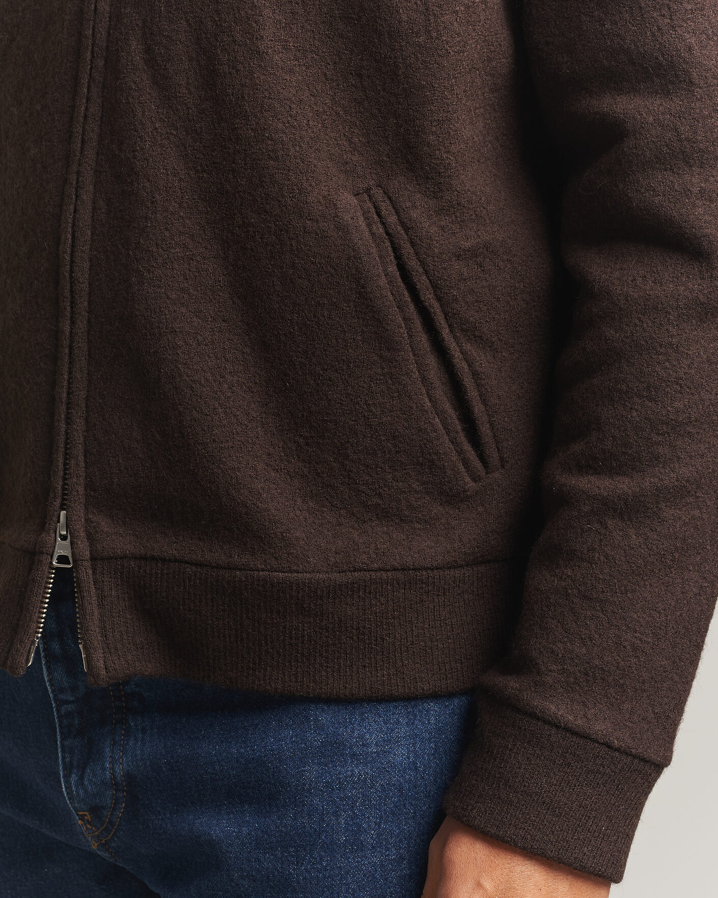 Homme | Pulls Et Tricots | NN07 | Soft Boiled Wool Full Zip Deep Truffle