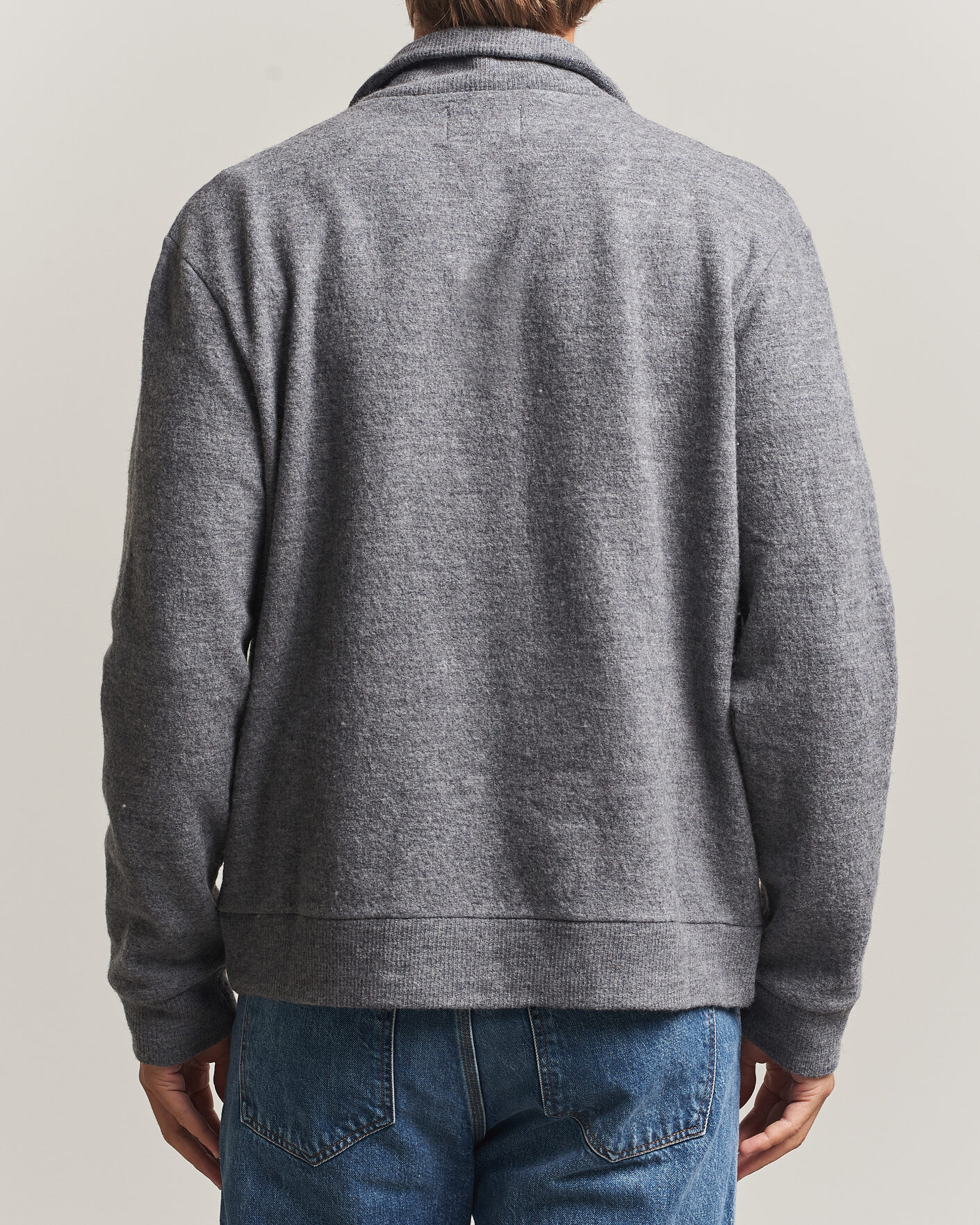 Homme | Pulls Et Tricots | NN07 | Soft Boiled Wool Full Zip Dark Grey Melange