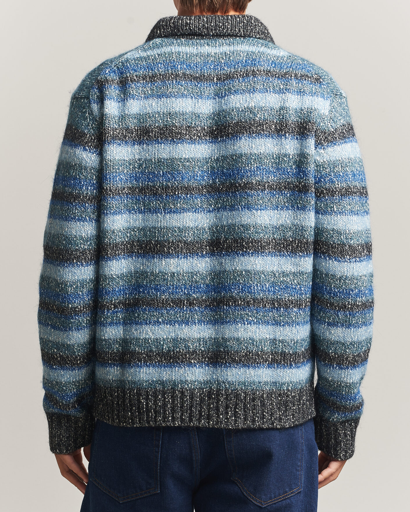 Homme | Pulls Et Tricots | NN07 | Erling Striped Knitted Polo Navy Multi