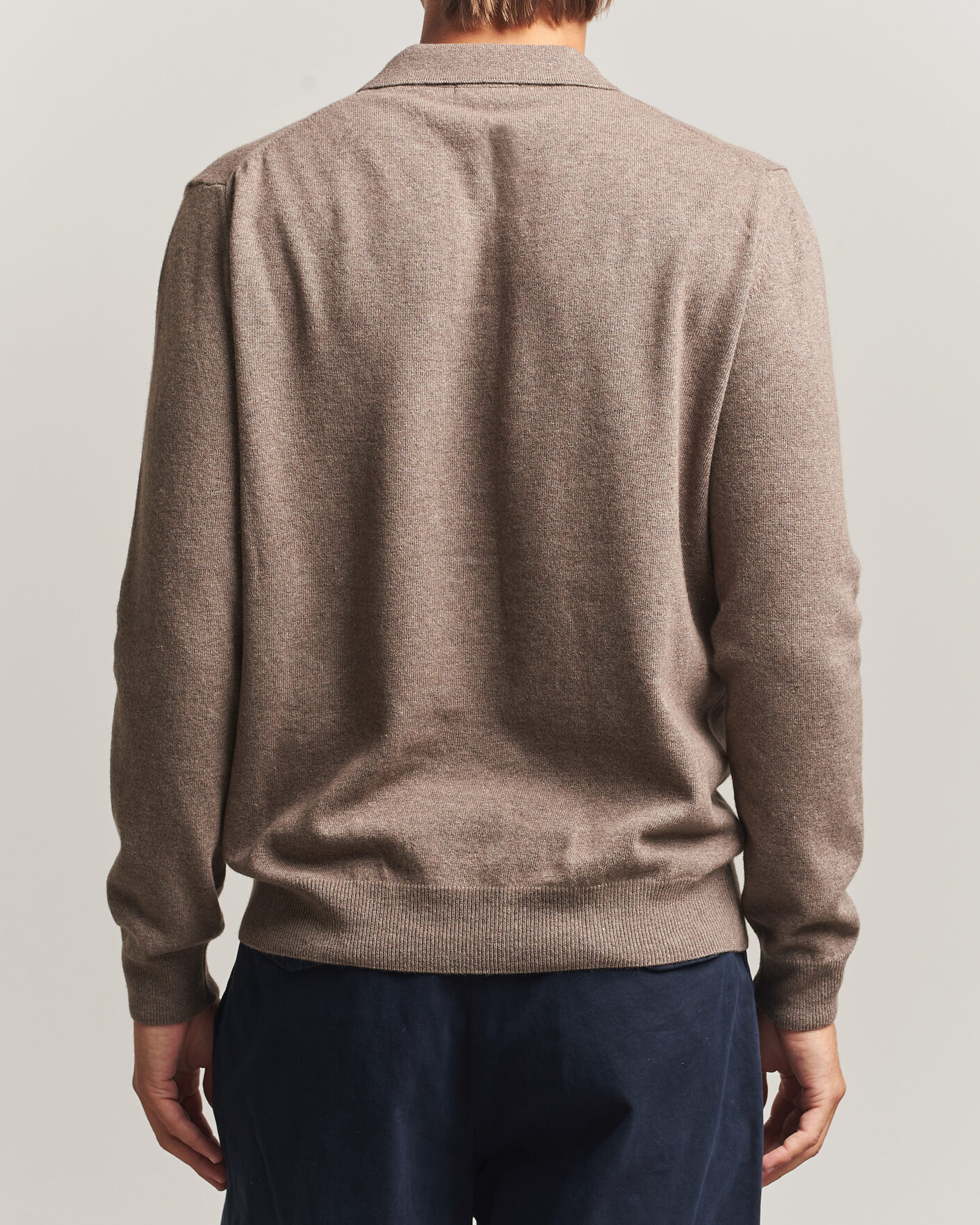 Homme | Pulls Et Tricots | Oscar Jacobson | Pepe Wool/Cashmere Polo Light Brown
