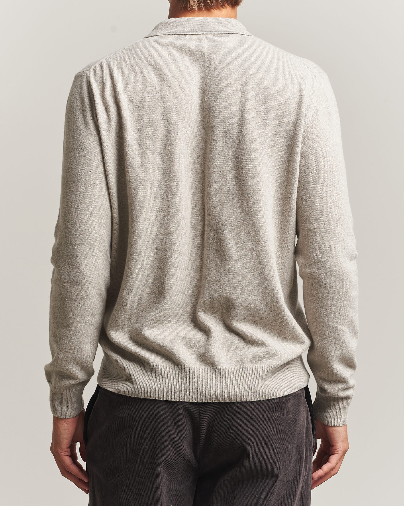 Homme | Pulls Et Tricots | Oscar Jacobson | Pepe Wool/Cashmere Polo Light Beige