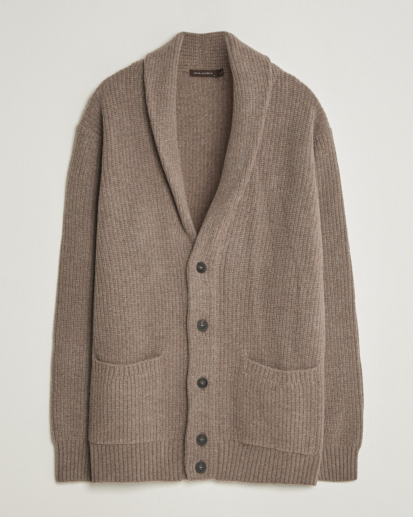 Homme | Pulls Et Tricots | Oscar Jacobson | Roland Wool Cardigan Beige