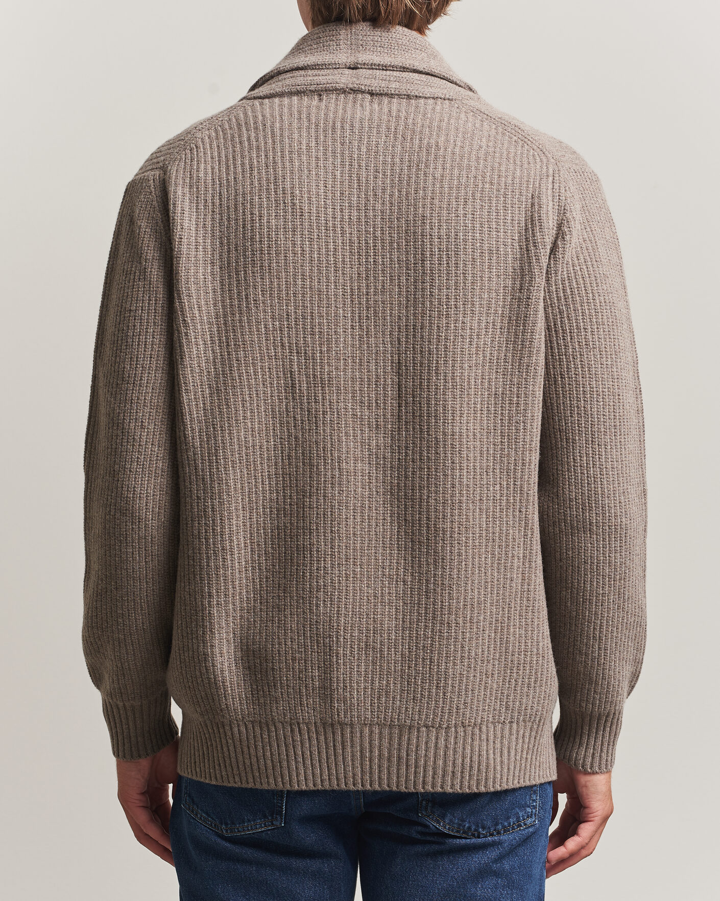Homme | Pulls Et Tricots | Oscar Jacobson | Roland Wool Cardigan Beige