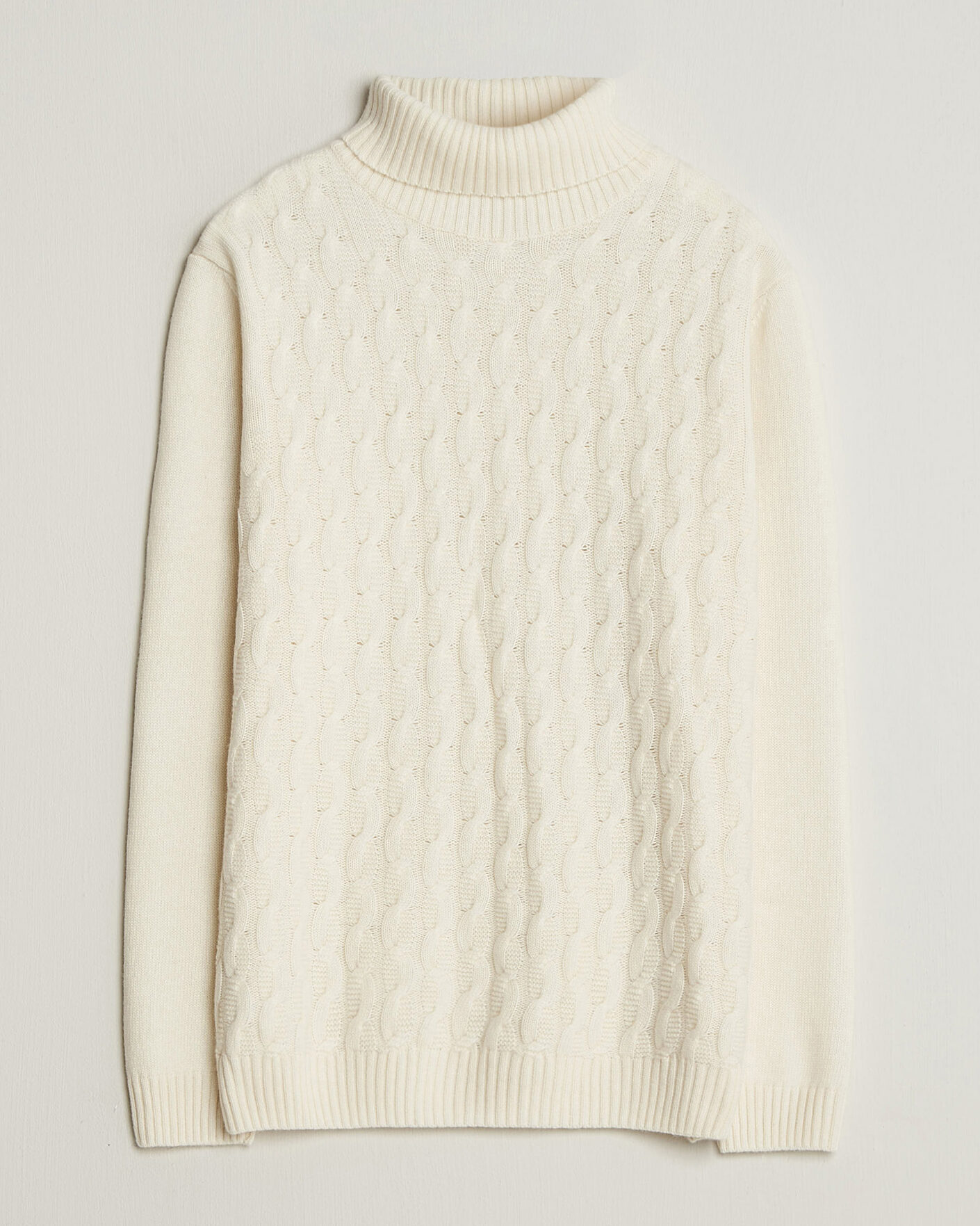 Homme | Pulls Et Tricots | Oscar Jacobson | Seppo Cable Knitted Rollneck White