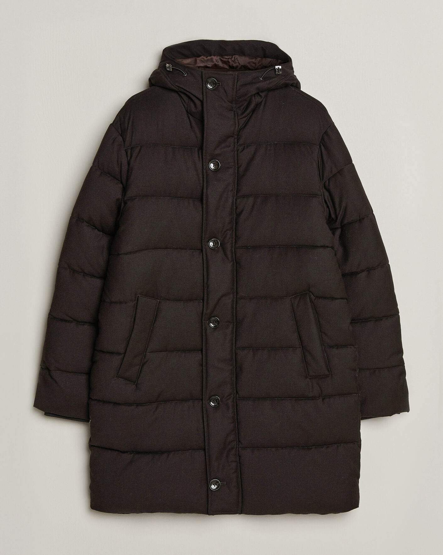 Homme | Manteaux Et Vestes | Oscar Jacobson | Padded Flannel Parka Brown