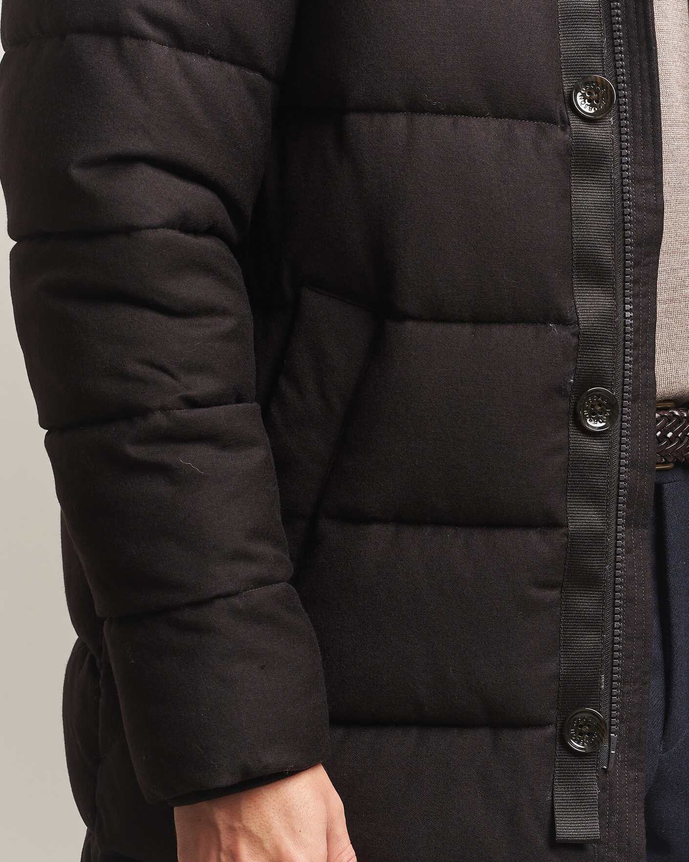 Homme | Manteaux Et Vestes | Oscar Jacobson | Padded Flannel Parka Brown