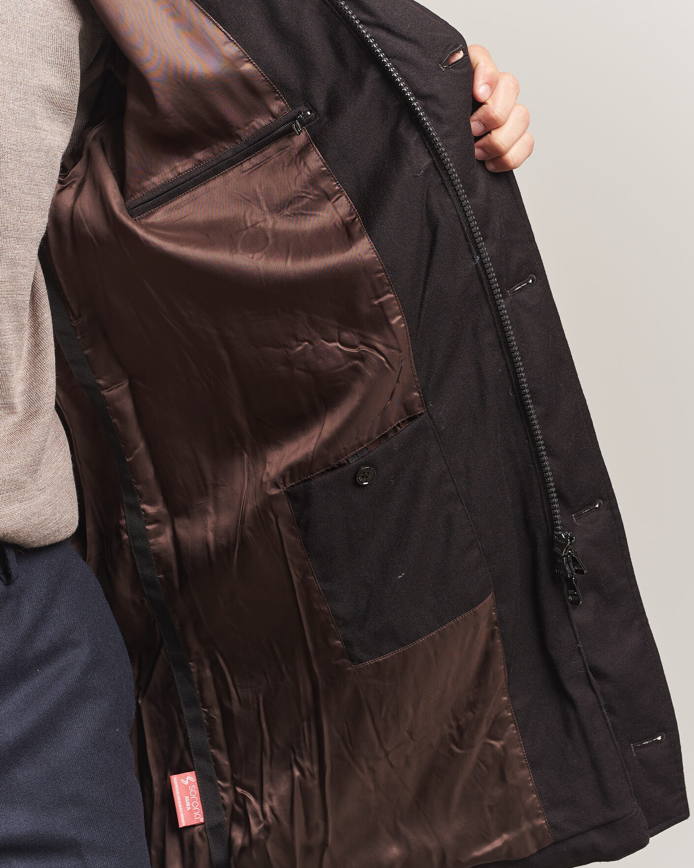 Homme | Manteaux Et Vestes | Oscar Jacobson | Padded Flannel Parka Brown
