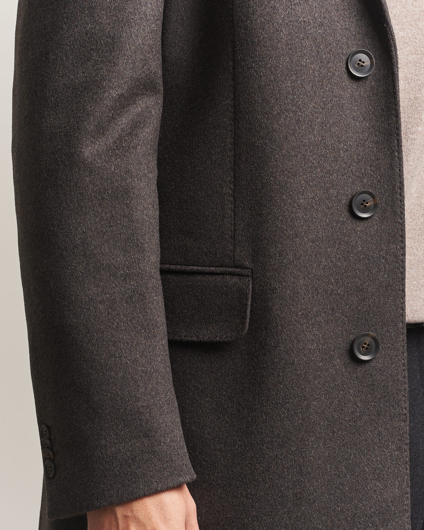 Homme | Manteaux Et Vestes | Oscar Jacobson | Sergio Wool Coat Brown