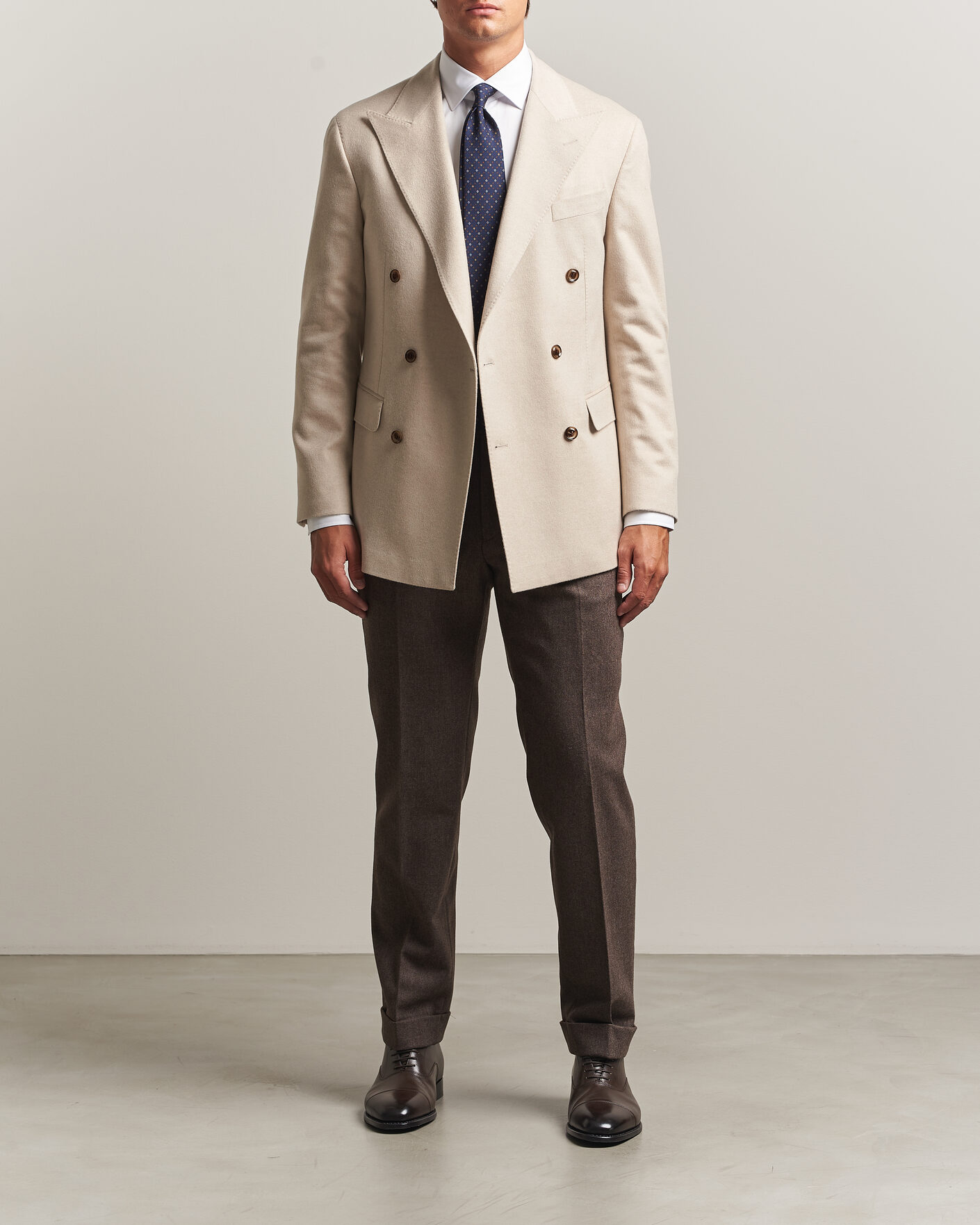 Homme | Blazers | Oscar Jacobson | Richard Wool/Cashmere DB Blazer Creme