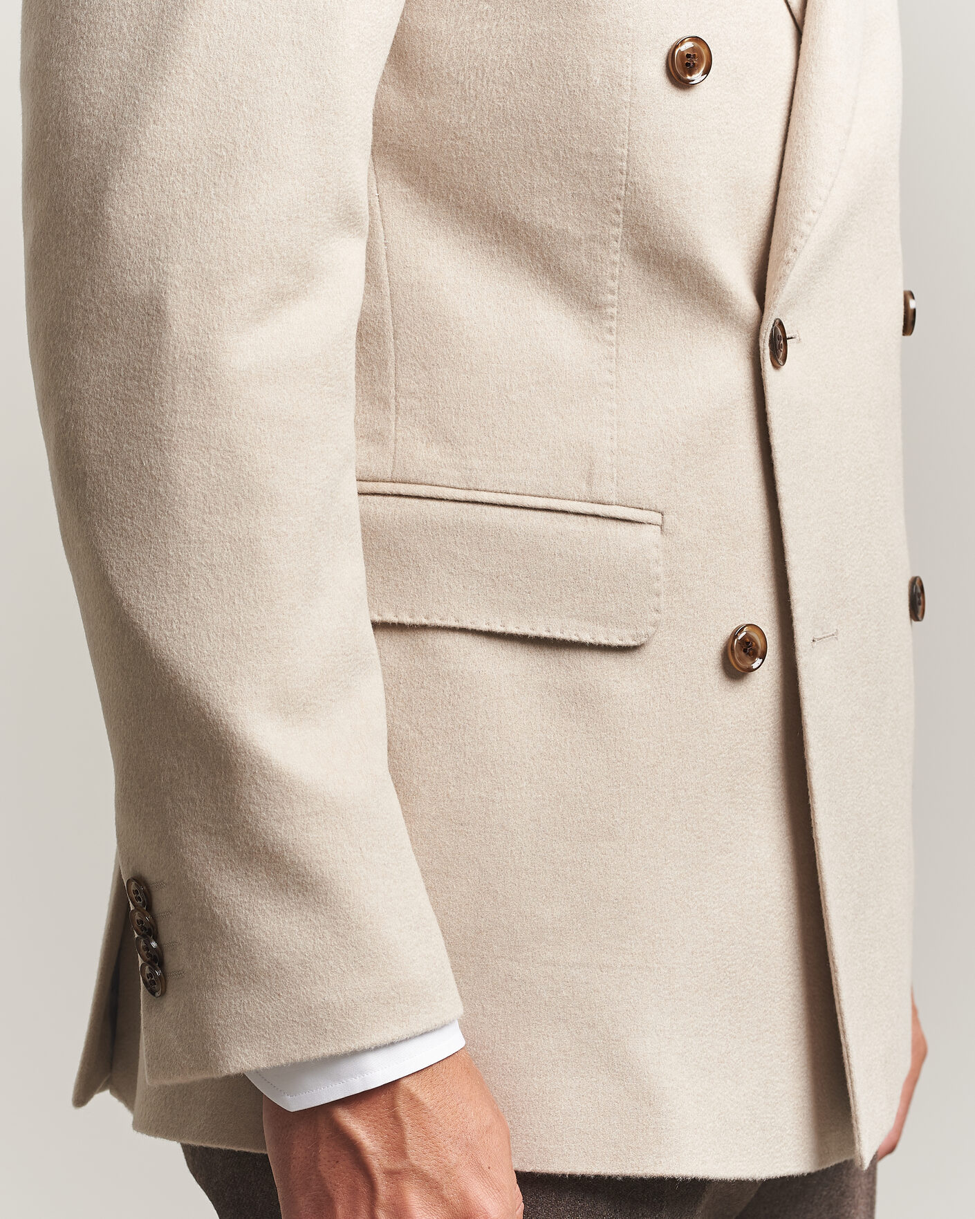 Homme | Blazers | Oscar Jacobson | Richard Wool/Cashmere DB Blazer Creme