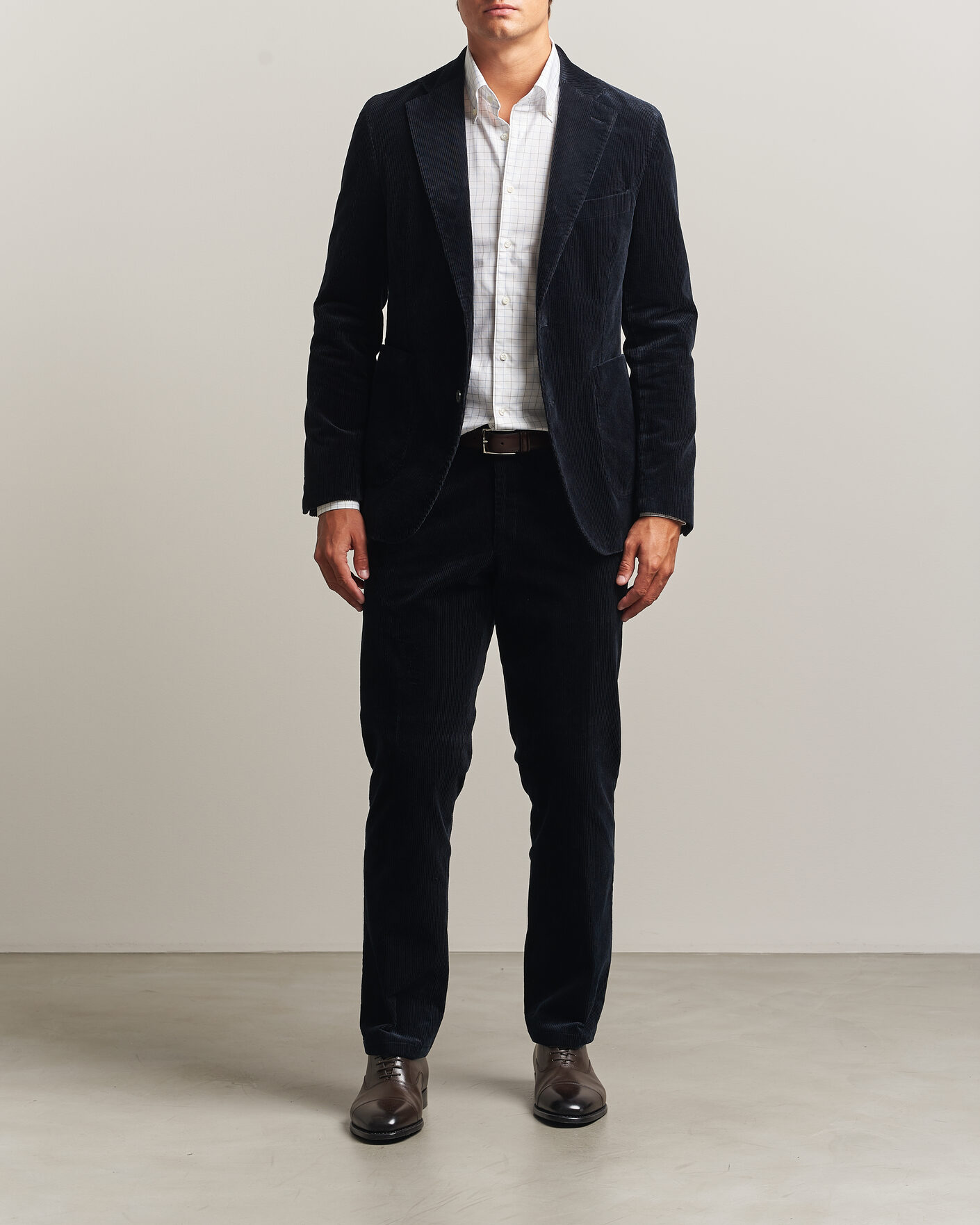 Homme | Blazers | Oscar Jacobson | Fogerty Patch Pocket Cord Blazer Navy