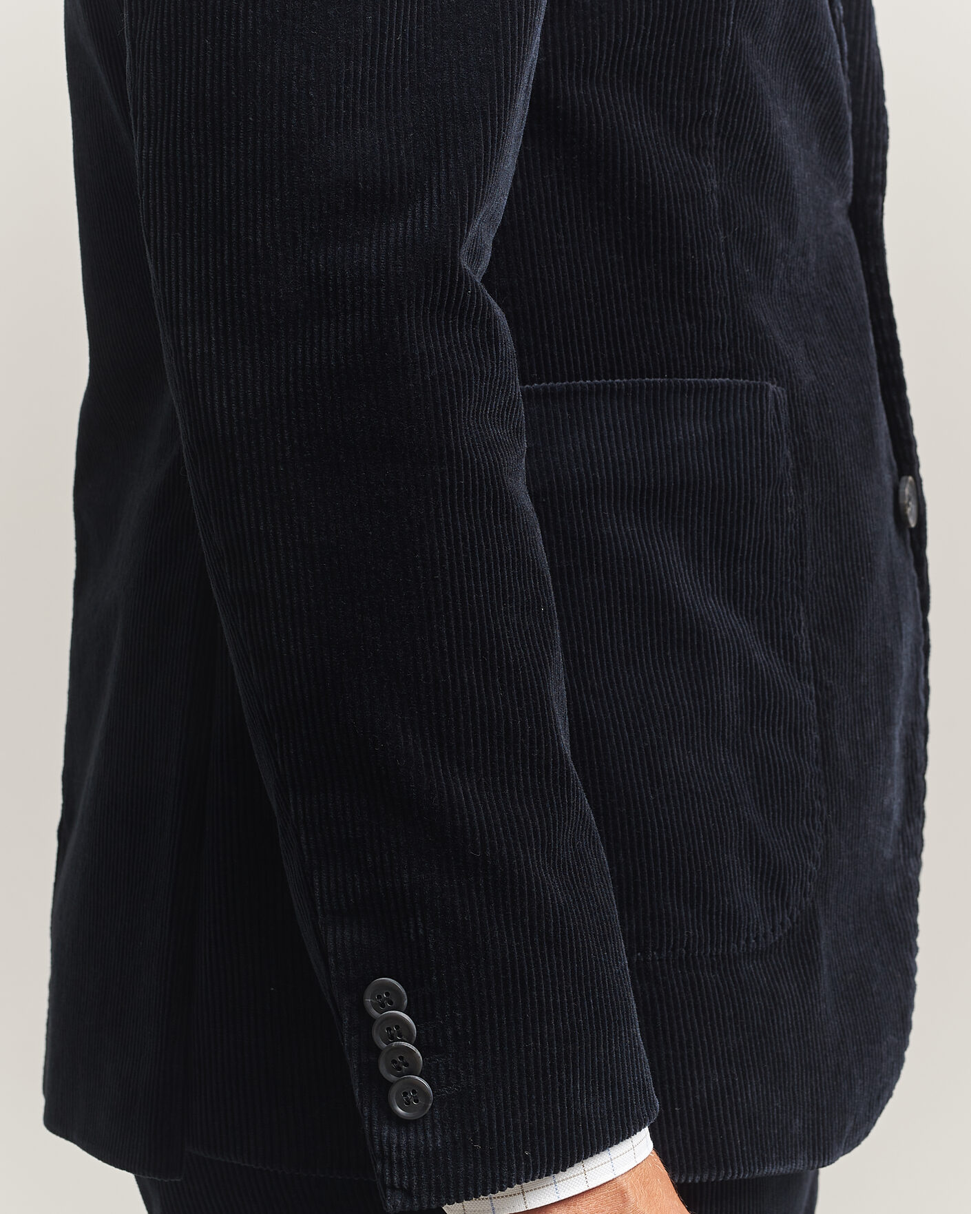 Homme | Blazers | Oscar Jacobson | Fogerty Patch Pocket Cord Blazer Navy