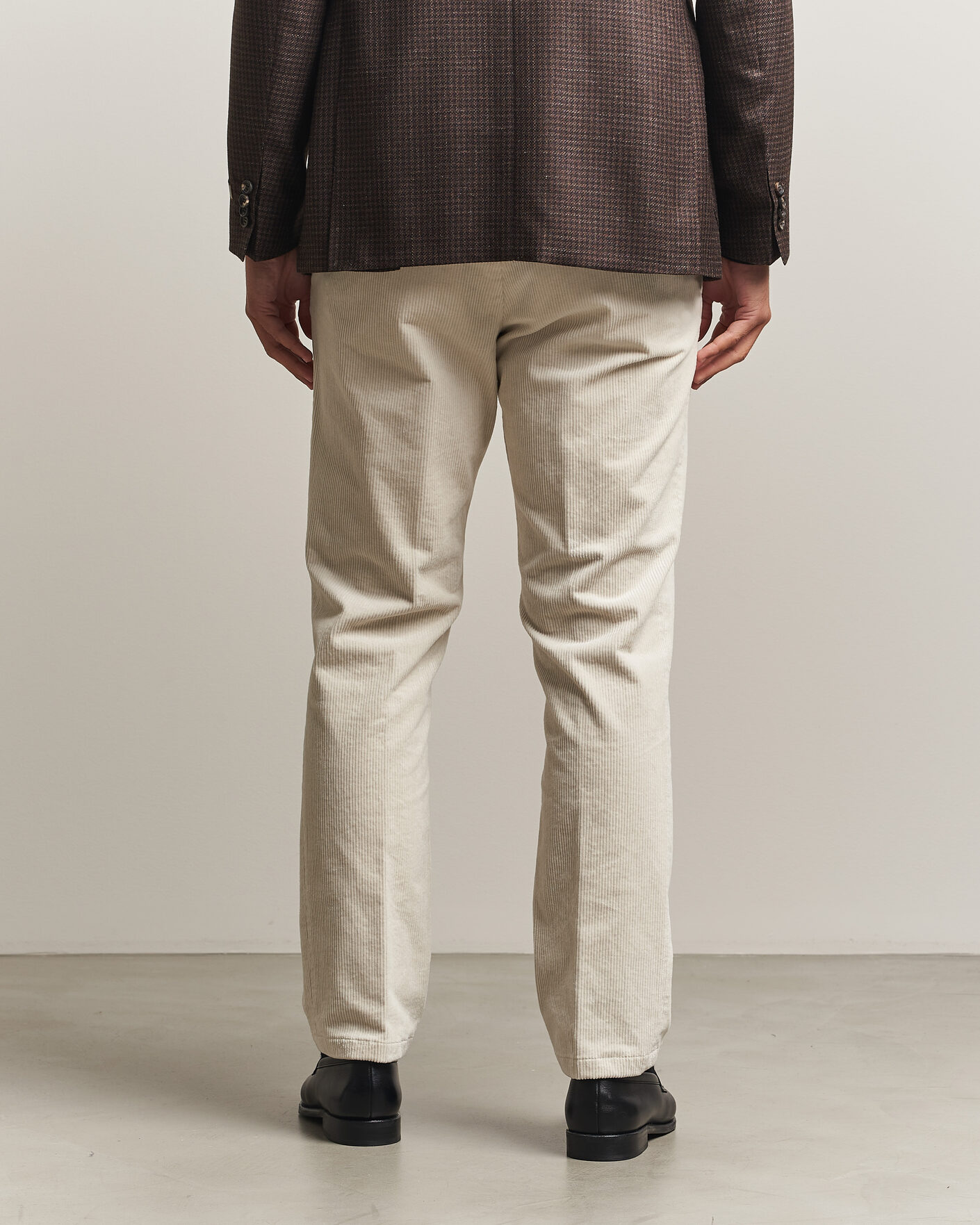Homme | Pantalons | Oscar Jacobson | Dandy Corduroy Trousers White