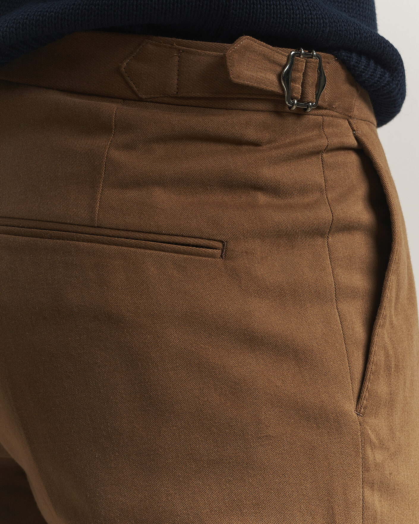 Homme | Pantalons | Oscar Jacobson | Dandy Brushed Cotton Trousers Camel