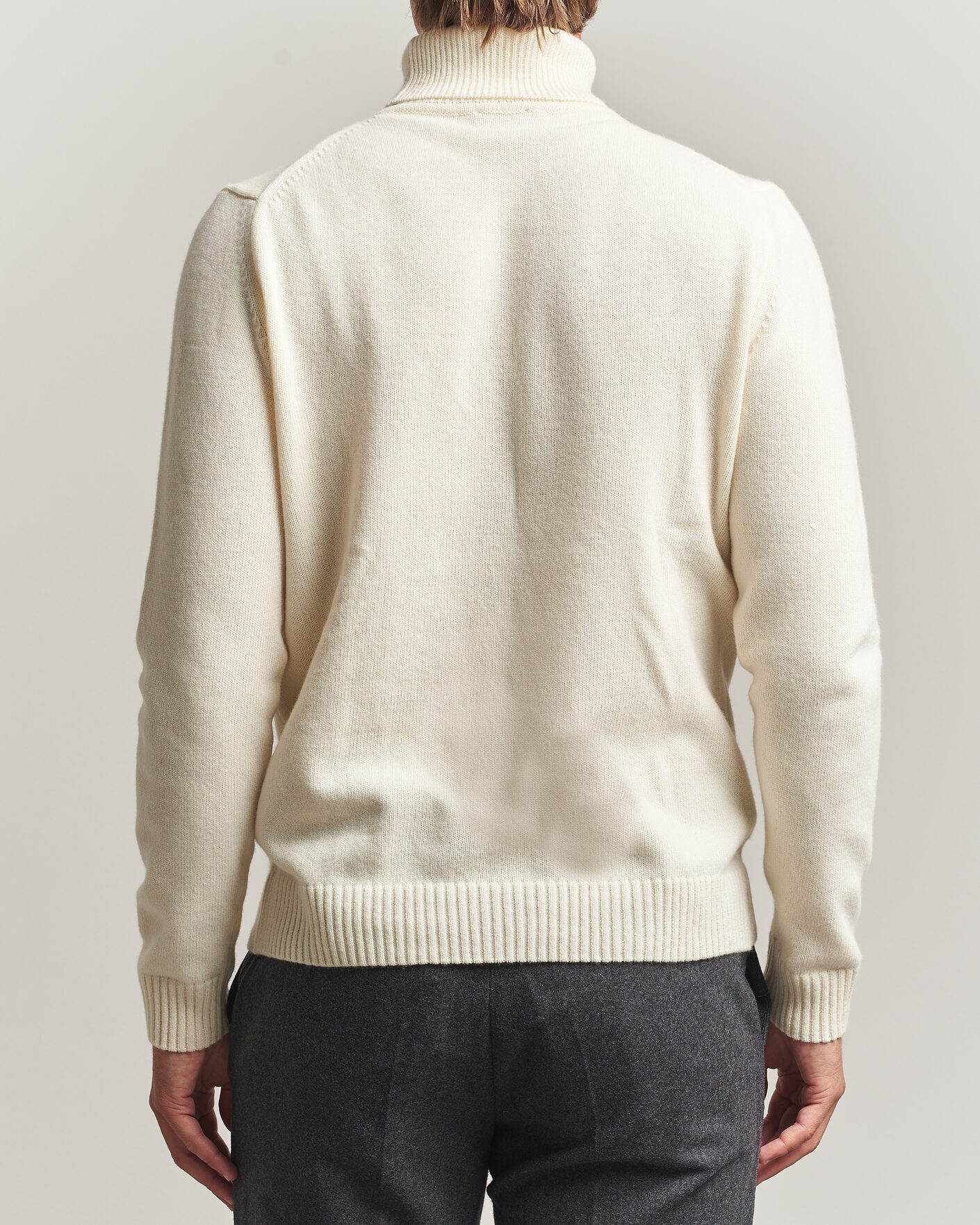 Homme | Pulls Et Tricots | Stenströms | Brushed Merino Rollneck Off White
