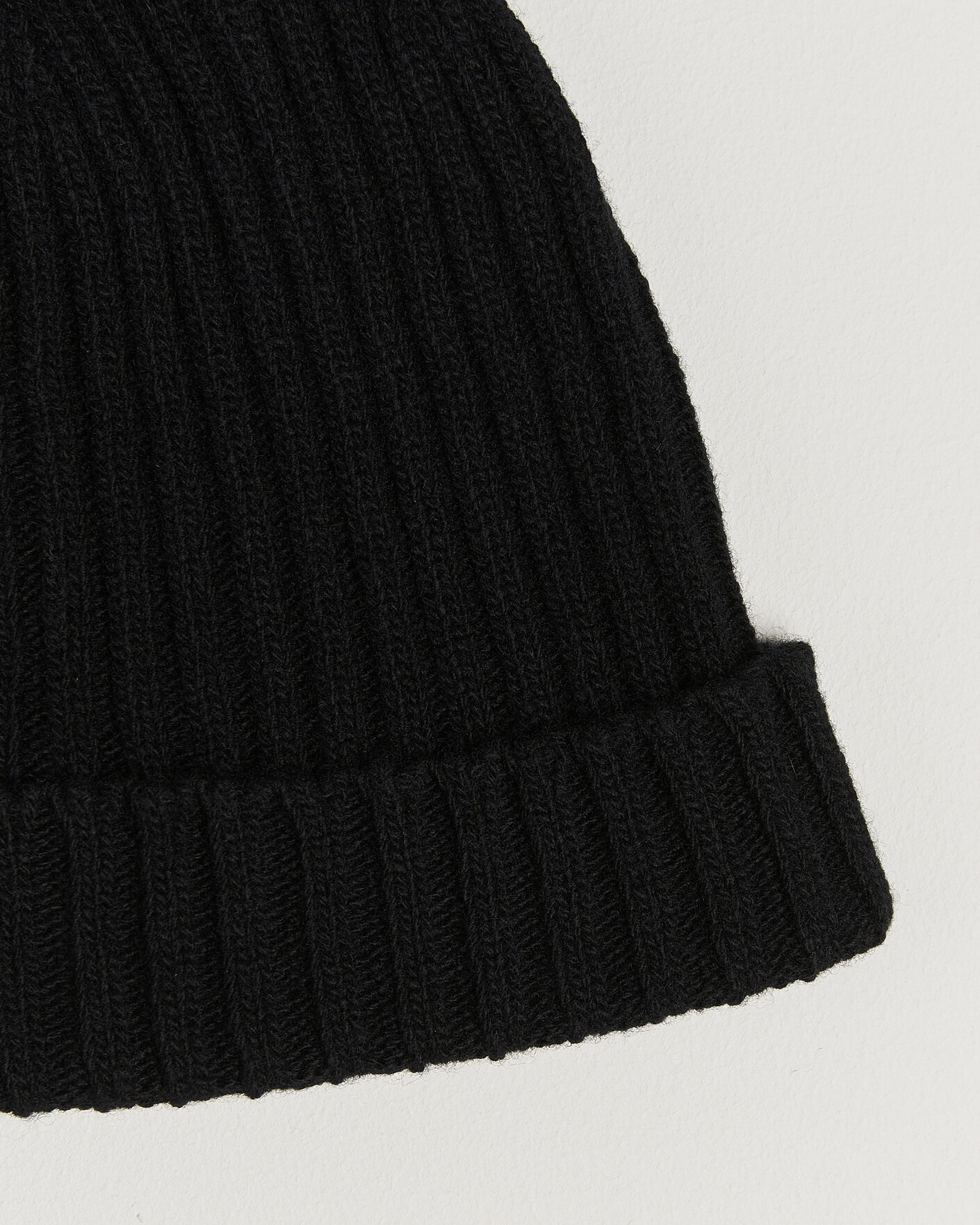 Homme | Bonnets | Stenströms | Brushed Merino Beanie  Black