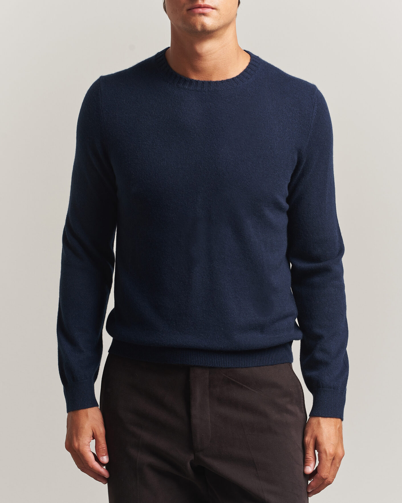 Homme | Pulls Et Tricots | Stenströms | Cashmere Crewneck Navy