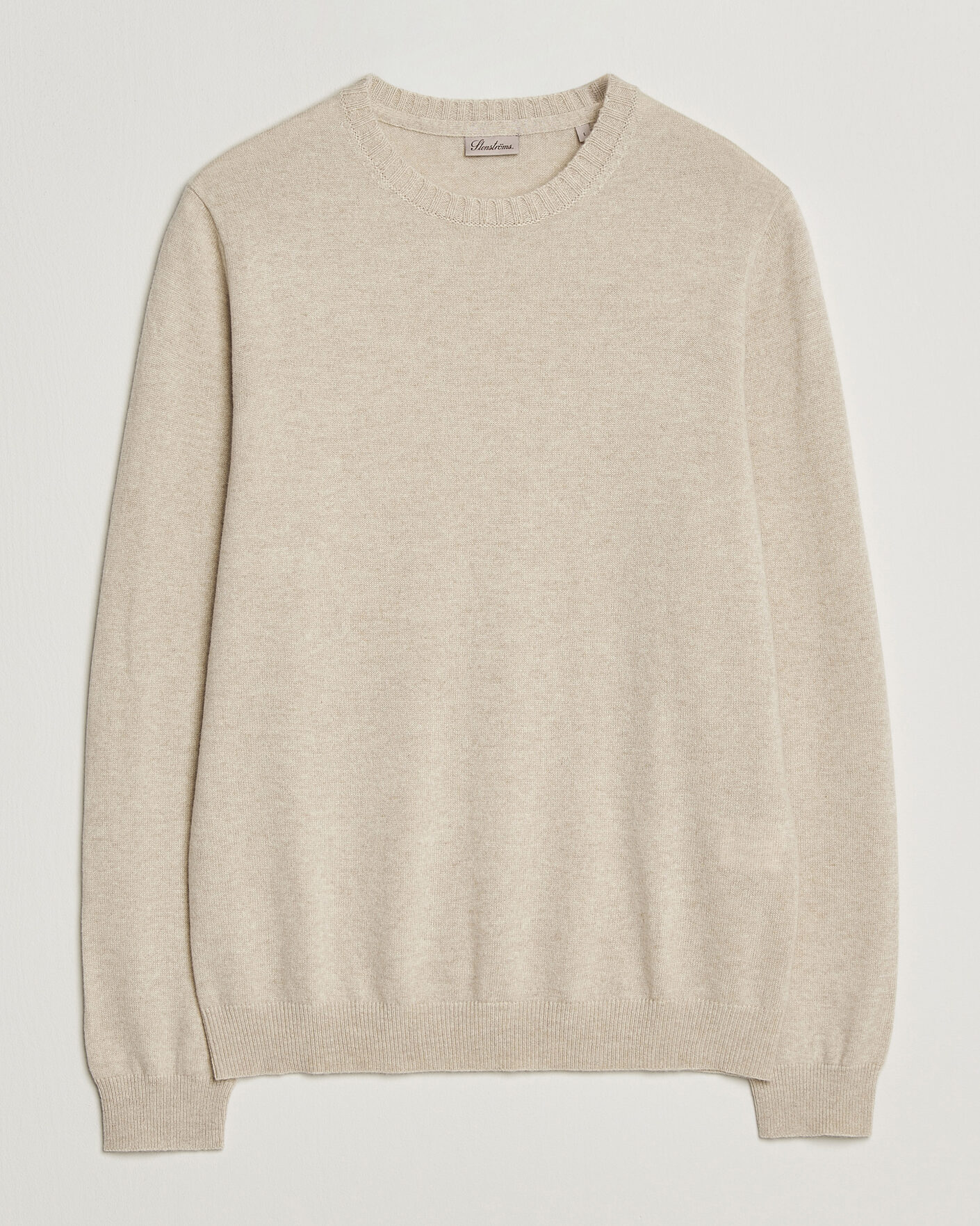 Homme | Pulls Et Tricots | Stenströms | Cashmere Crewneck Beige