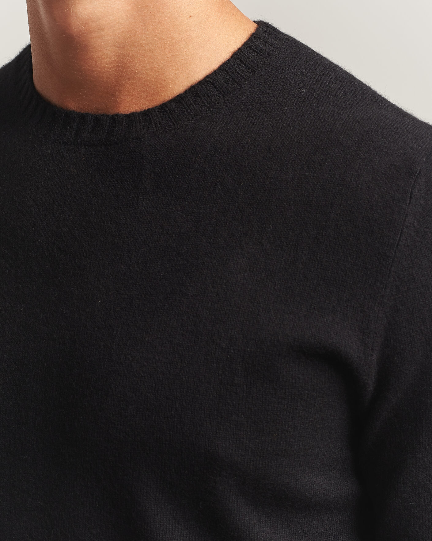 Homme | Pulls Et Tricots | Stenströms | Cashmere Crewneck Black