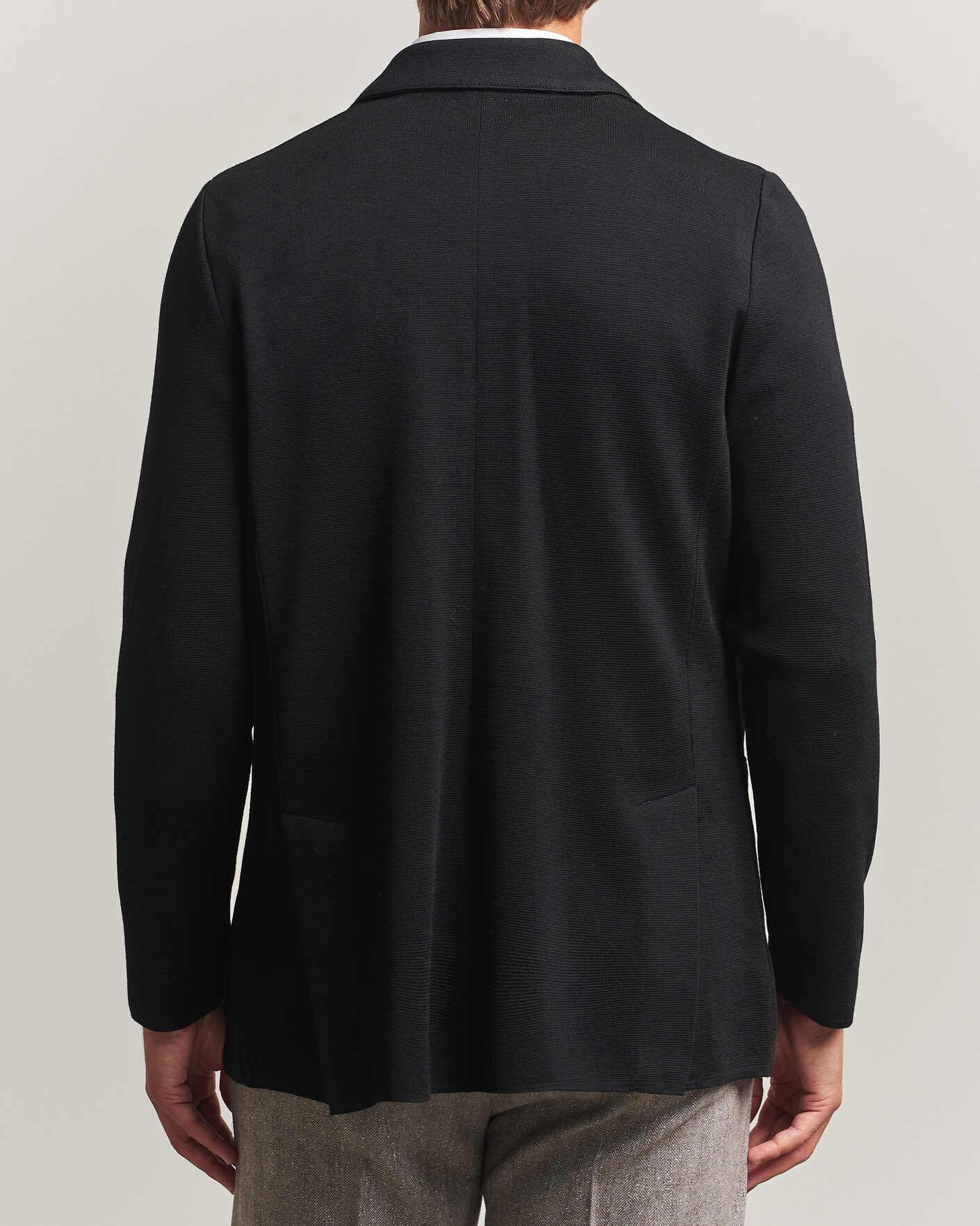 Homme | Blazers | Stenströms | Milano Knitted Merino Blazer Black