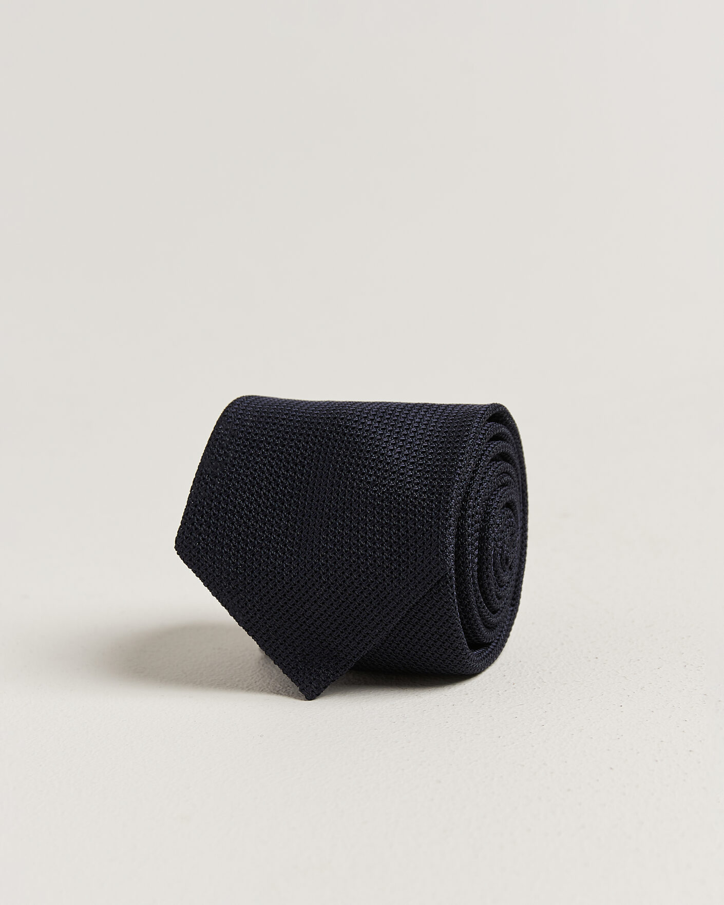 Homme | Cravates | Stenströms | Silk Grenadine Tie 7,5cm Navy