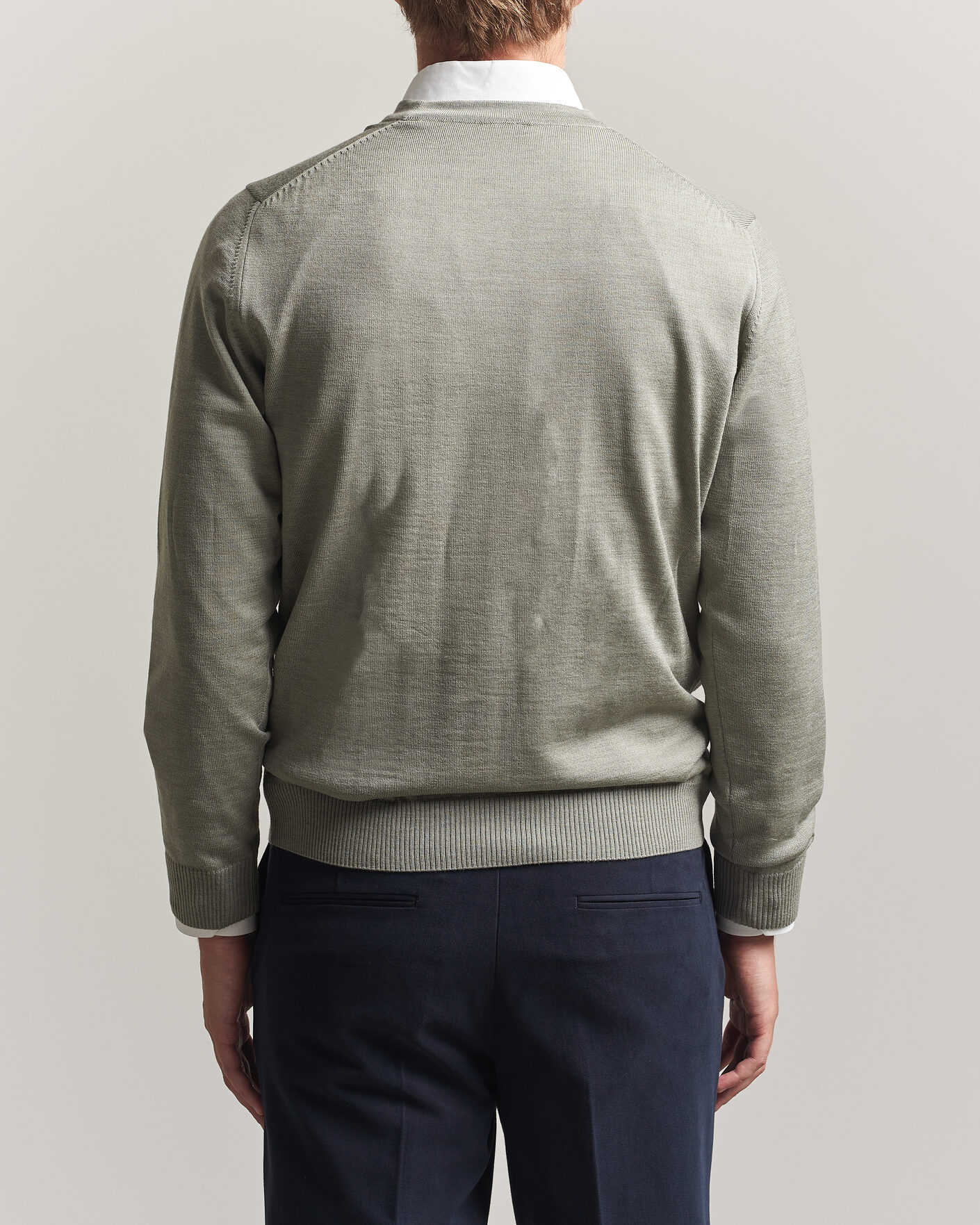 Homme | Pulls Et Tricots | Stenströms | Merino Cardigan Green/Grey