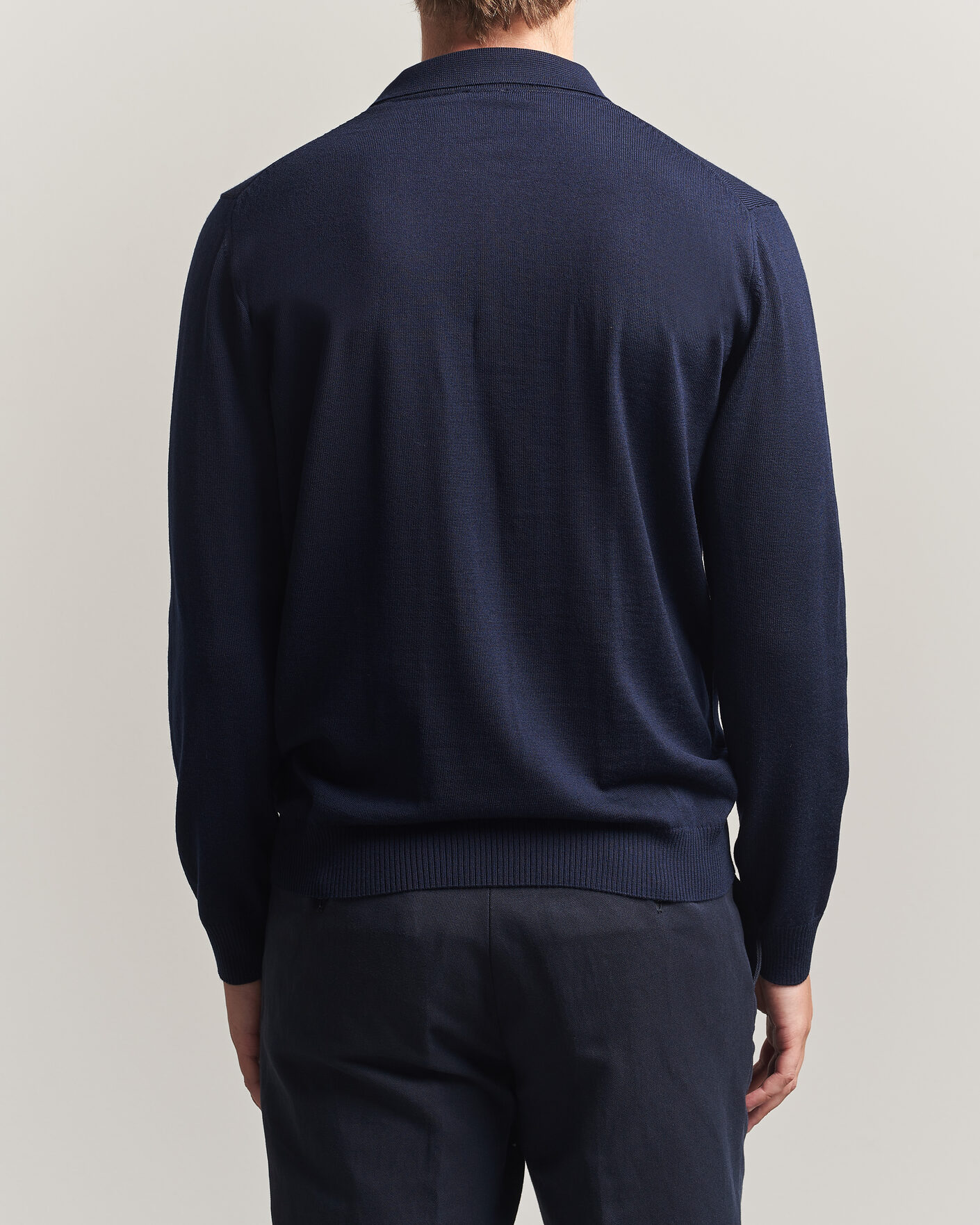 Homme | Pulls Et Tricots | Stenströms | Merino Polo Navy
