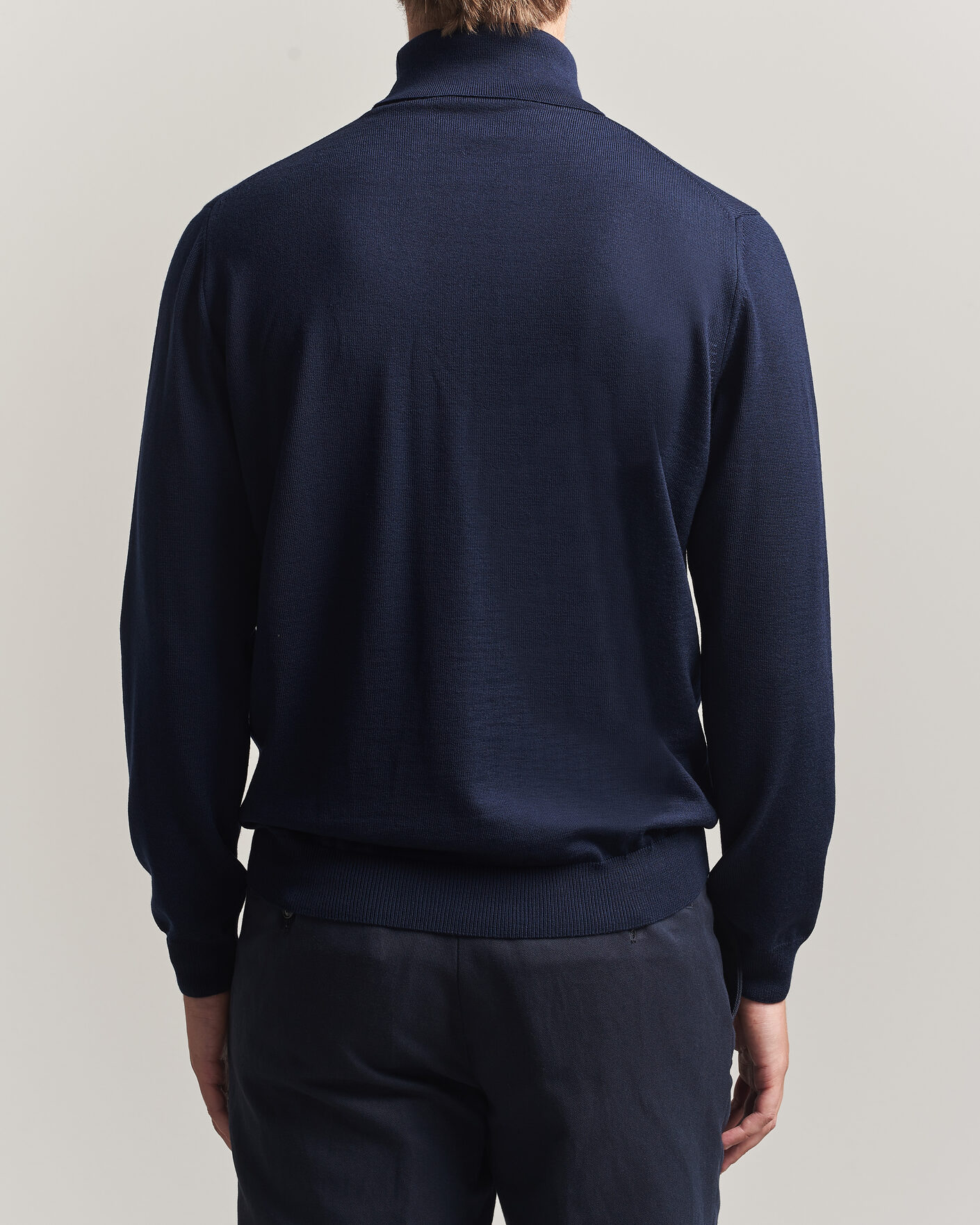 Homme | Pulls Et Tricots | Stenströms | Merino Rollneck Navy