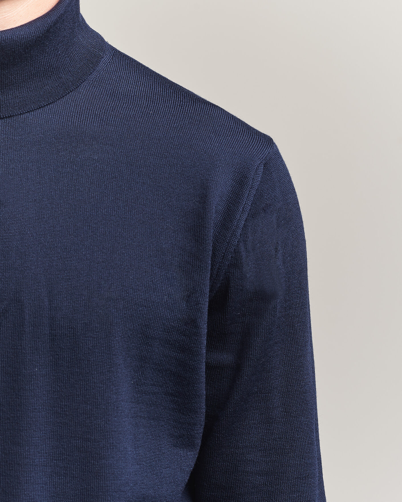 Homme | Pulls Et Tricots | Stenströms | Merino Rollneck Navy