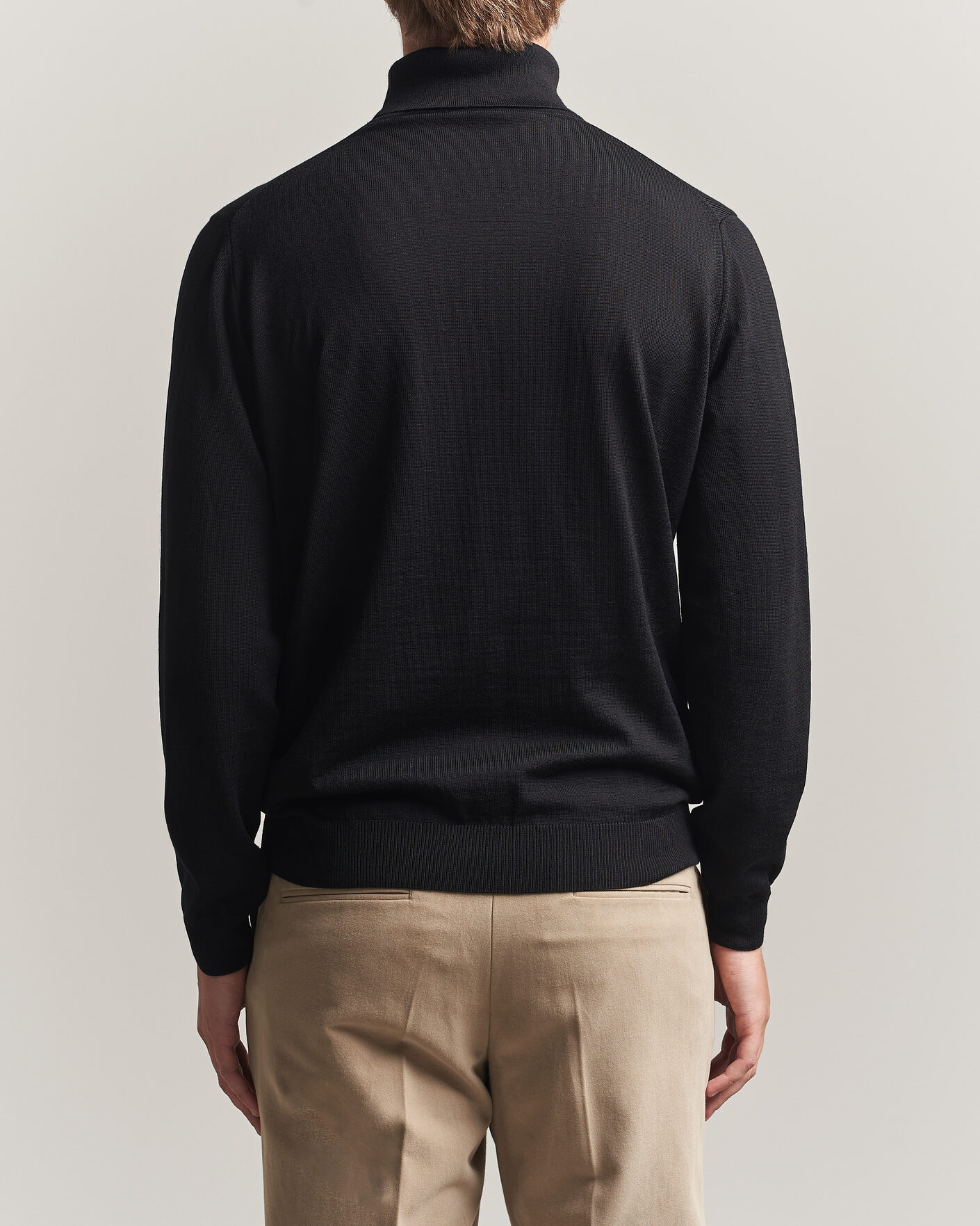 Homme | Pulls Et Tricots | Stenströms | Merino Rollneck Black