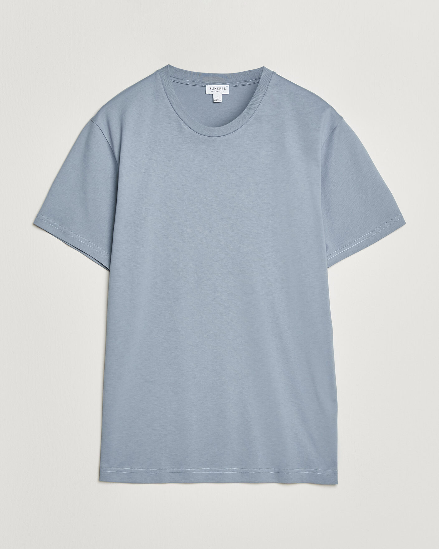 Homme | T-shirts | Sunspel | Riviera Midweight T-Shirt Powder Blue