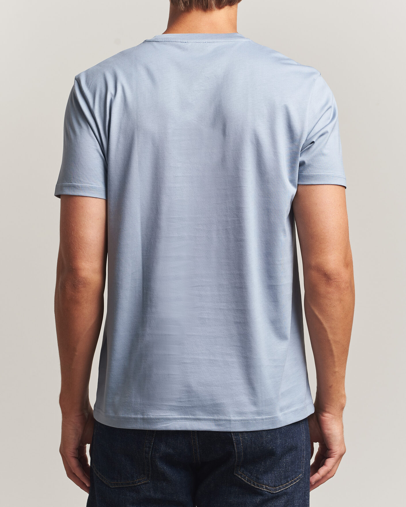Homme | T-shirts | Sunspel | Riviera Midweight T-Shirt Powder Blue
