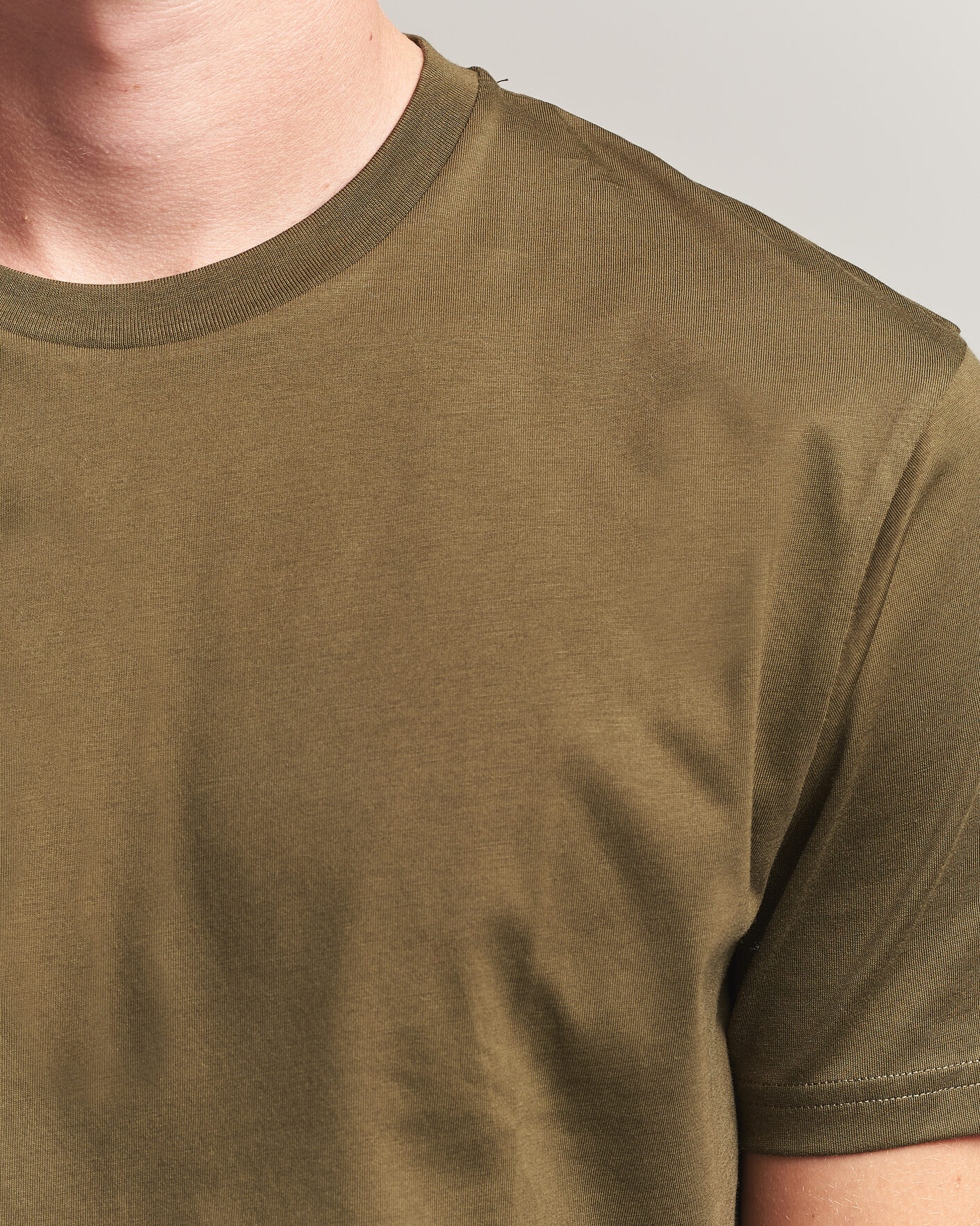 Homme | T-shirts | Sunspel | Riviera Midweight T-Shirt Loden Green