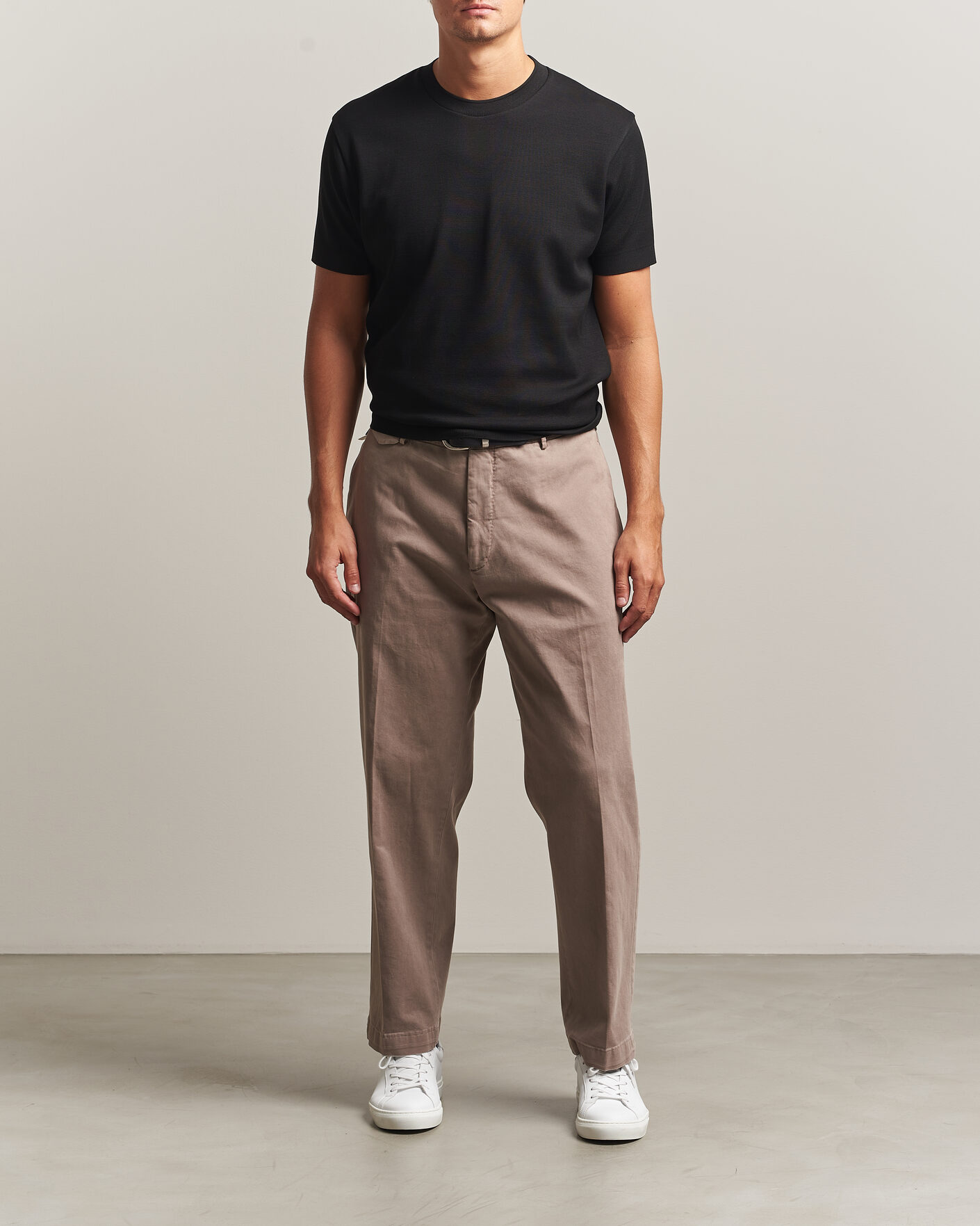 Homme | T-shirts | Sunspel | Cotton Piquet T-Shirt Black