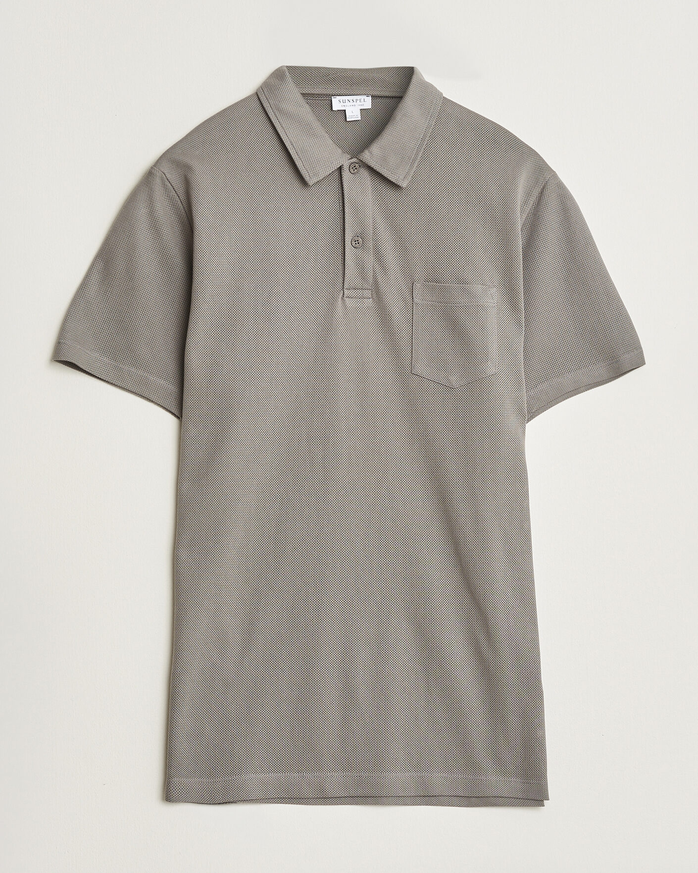 Homme | Polos | Sunspel | Riviera Polo Shirt Smoke Grey
