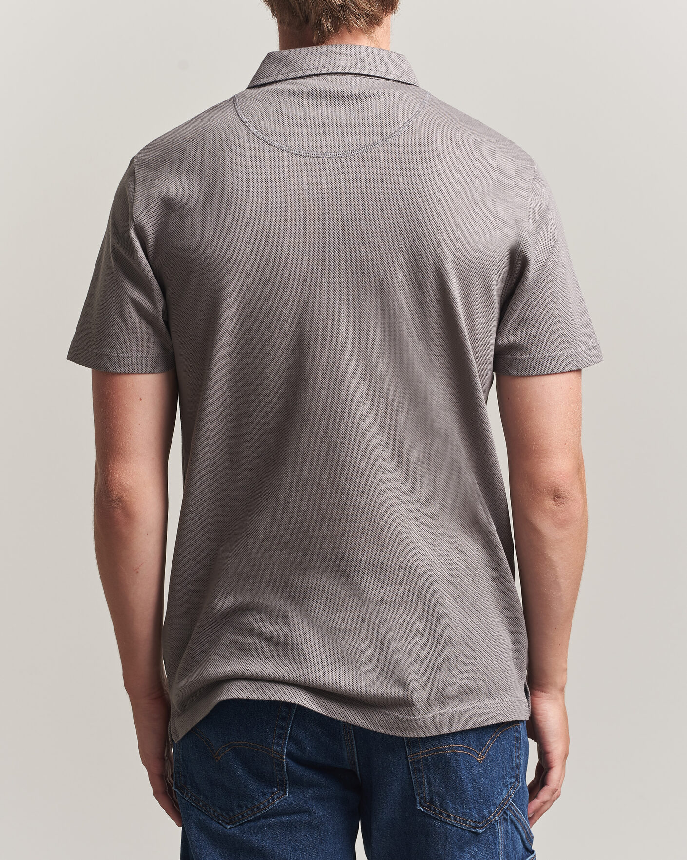 Homme | Polos | Sunspel | Riviera Polo Shirt Smoke Grey