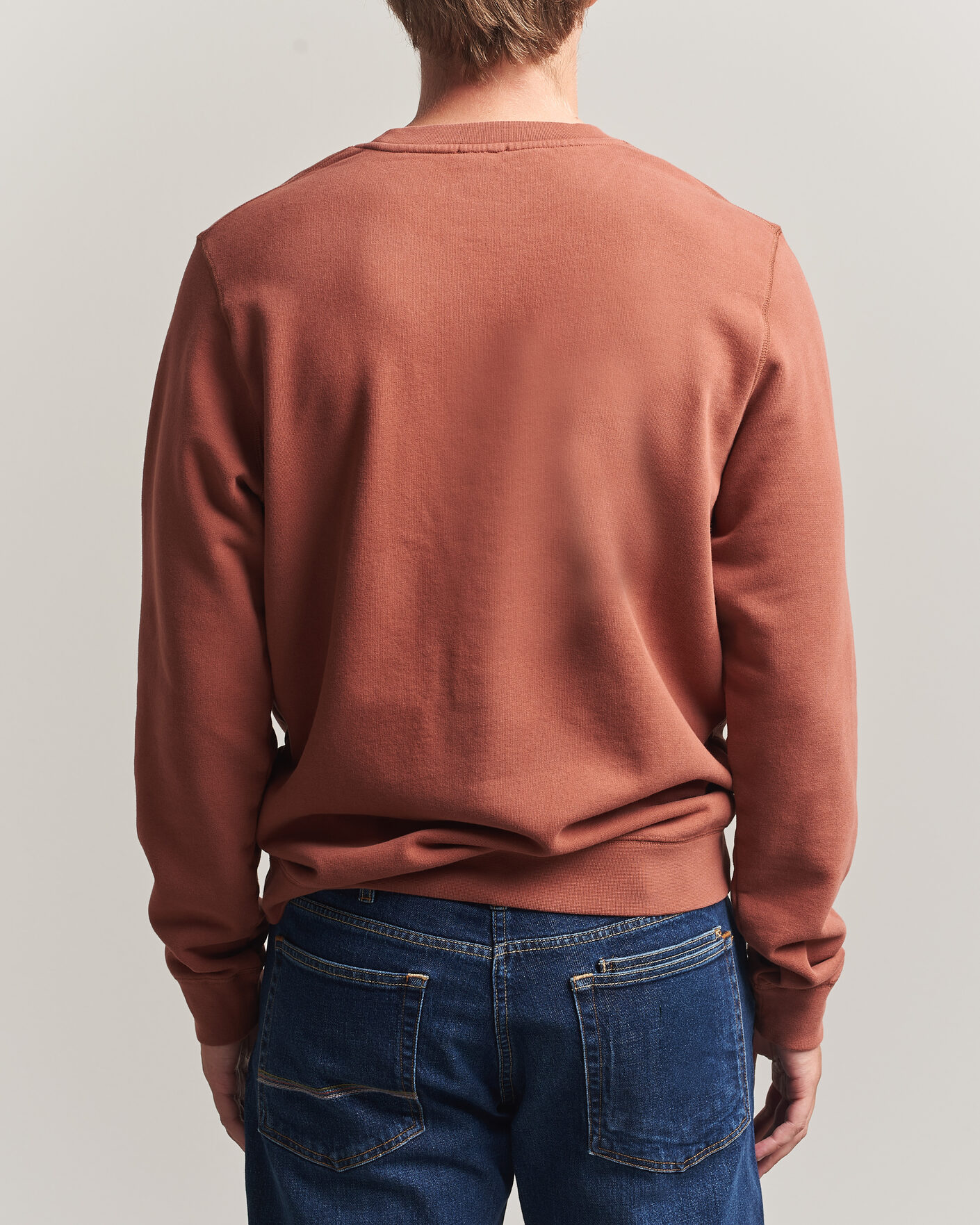 Homme | Pulls Et Tricots | Sunspel | Loopback Sweatshirt Dark Tabacco