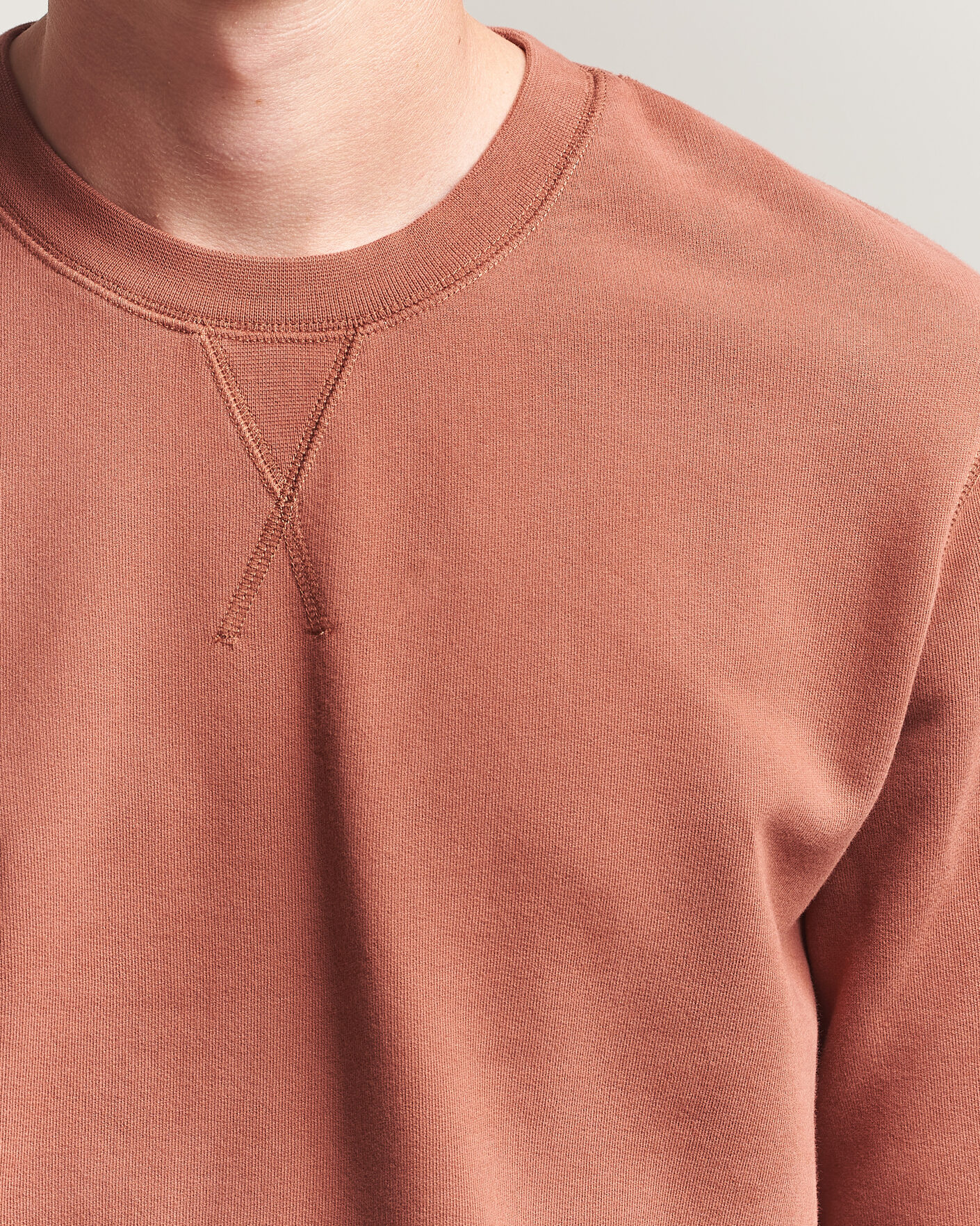 Homme | Pulls Et Tricots | Sunspel | Loopback Sweatshirt Dark Tabacco
